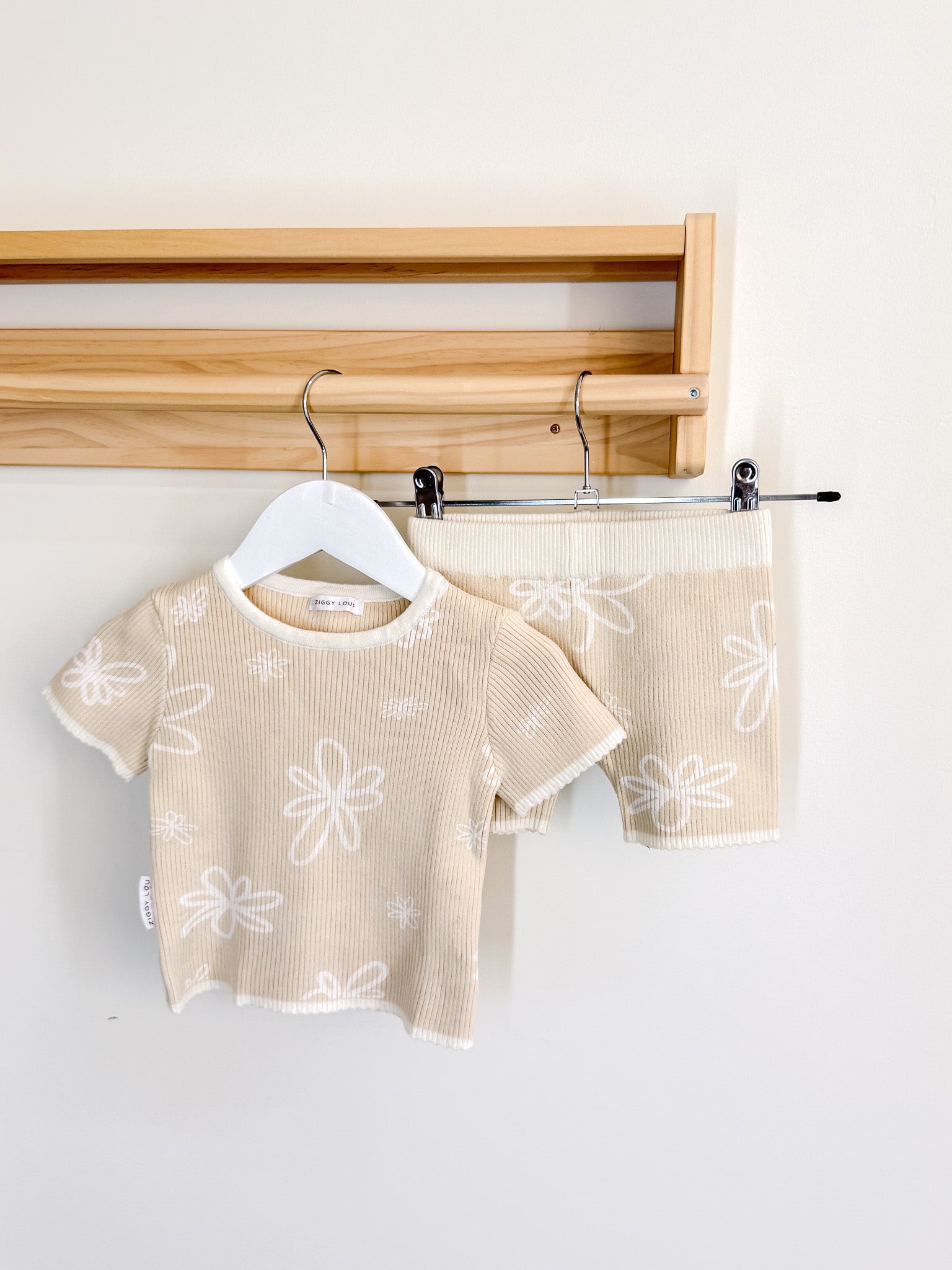 Ziggy Lou organic gia ribbed set (2y)