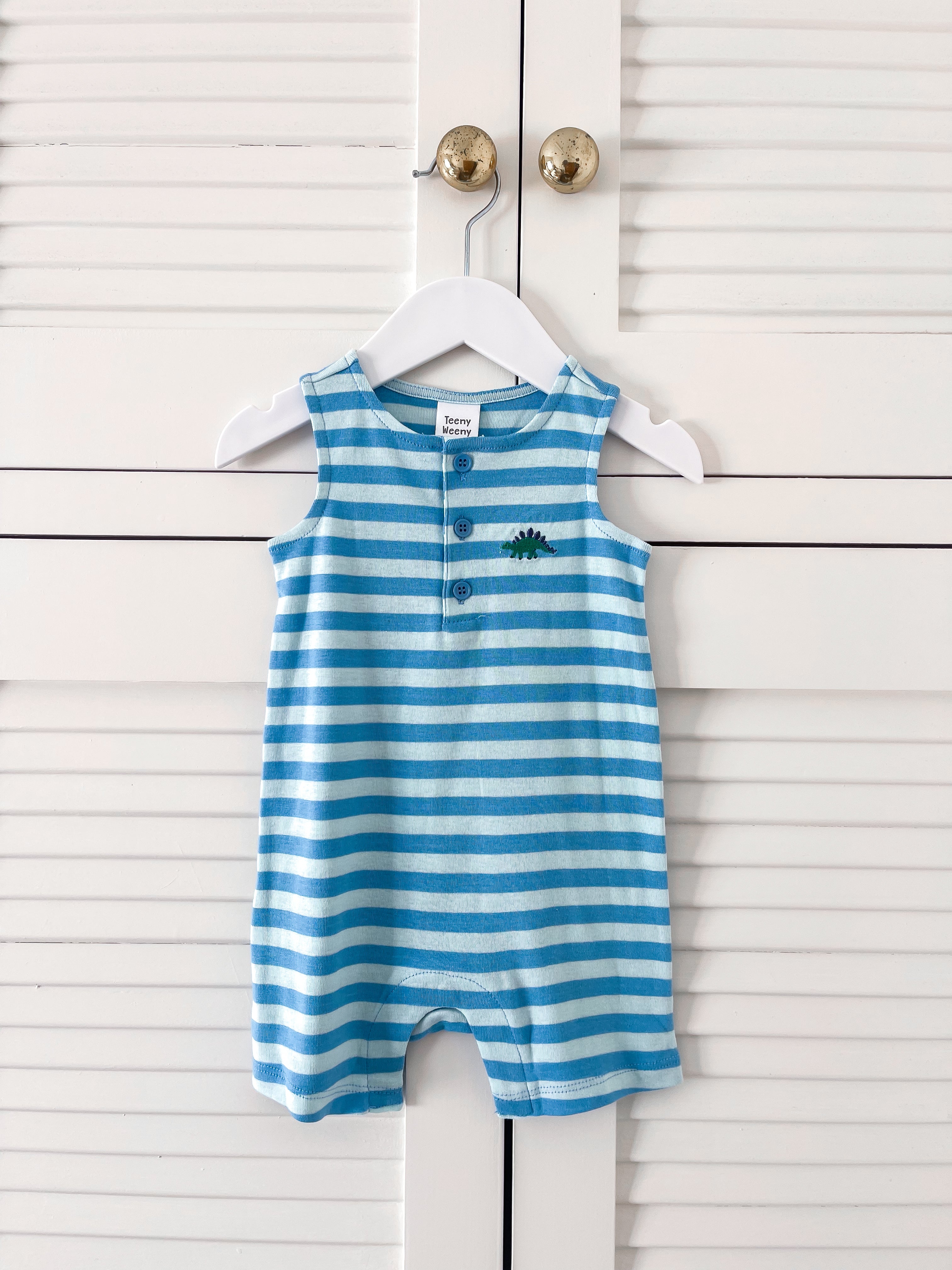 Teeny Weeny dino summer romper (6-12m)