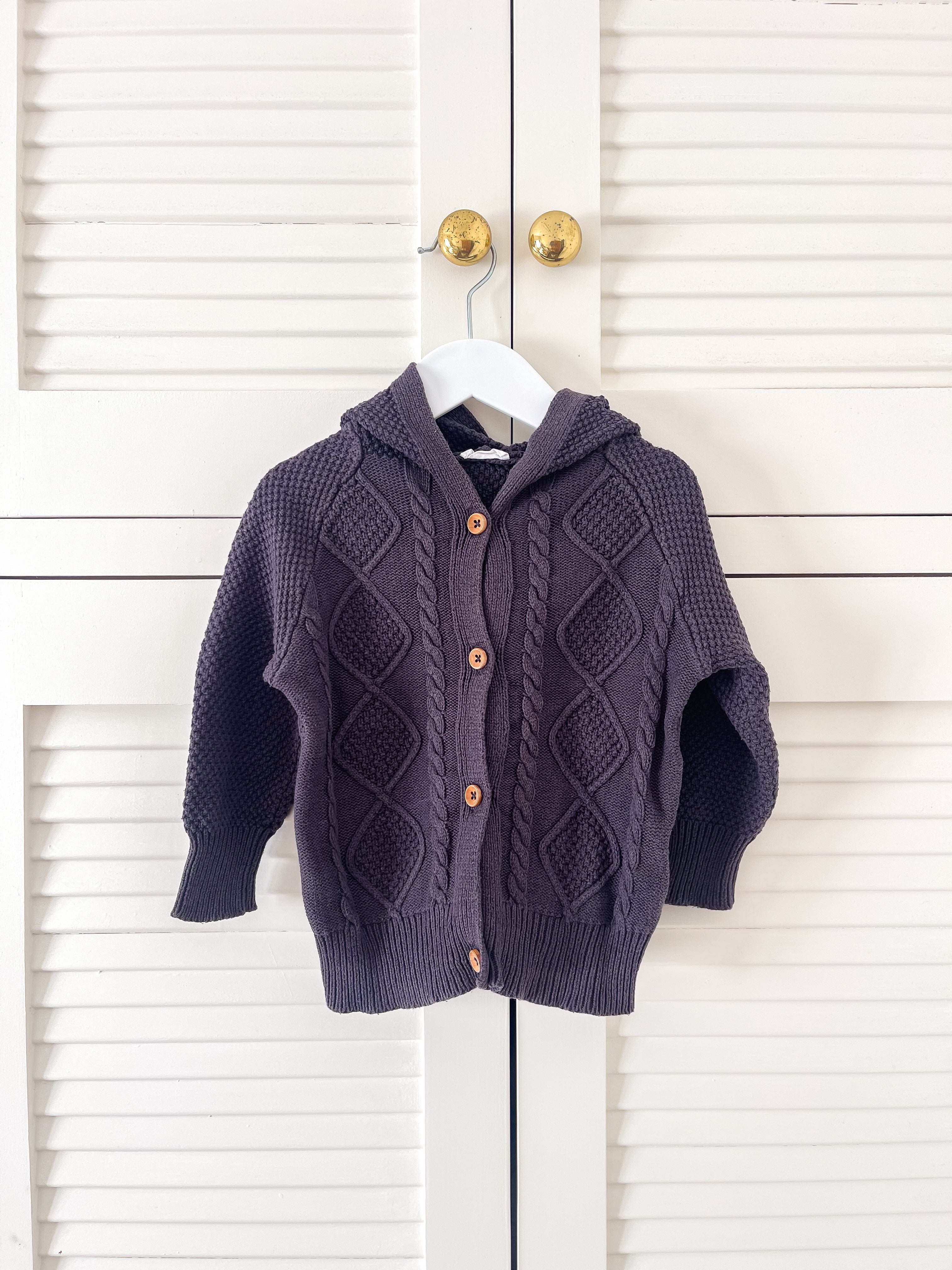 Jamie Kay charlie hooded knit - oxford (3y)