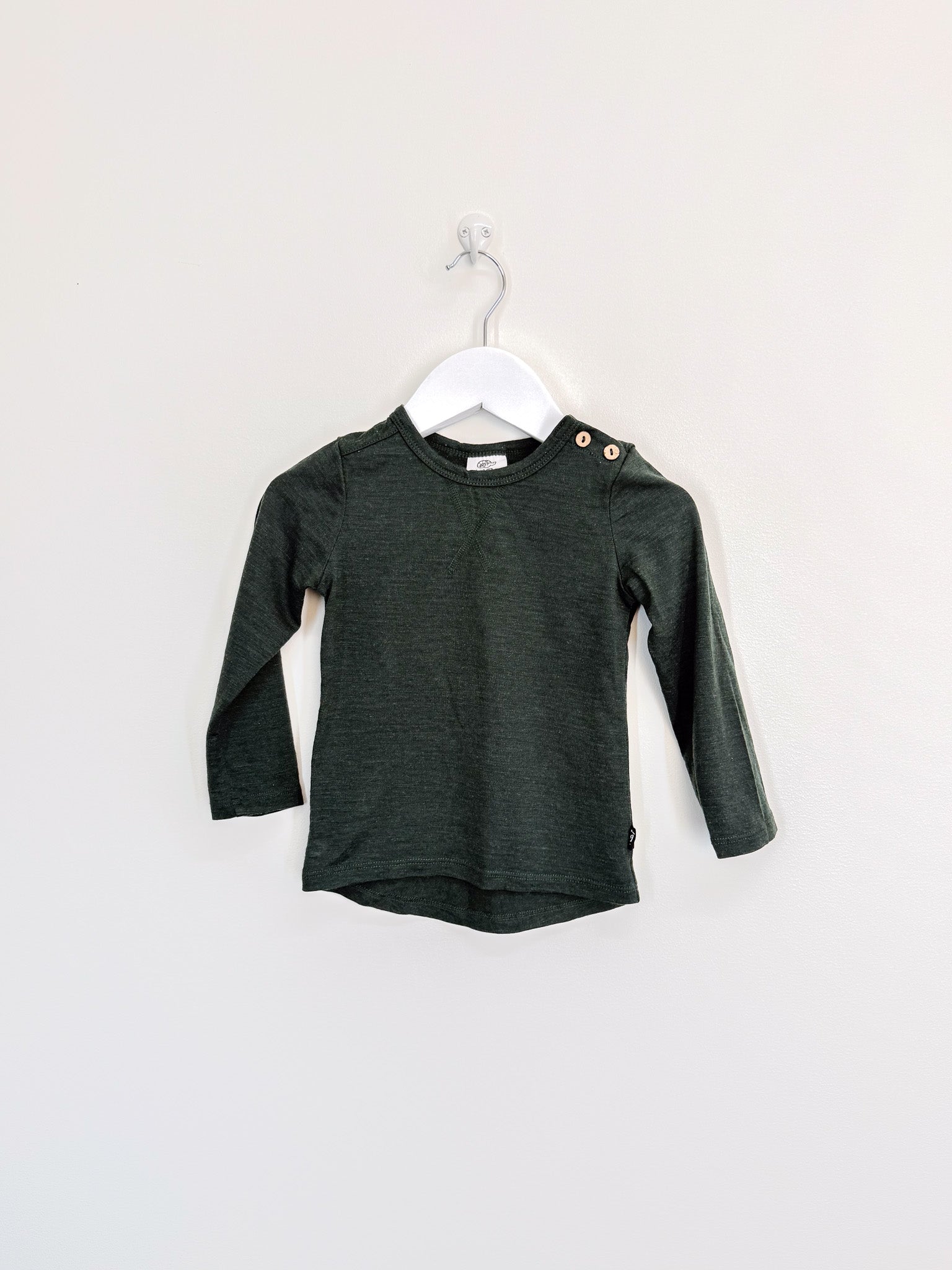 Little Flock Of Horrors merino wyatt long sleeve tee (18-24m)