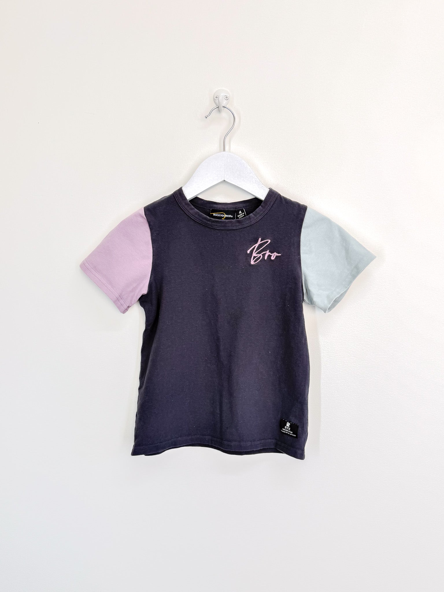 Rock Your Kid bro embroidery tee (4y)