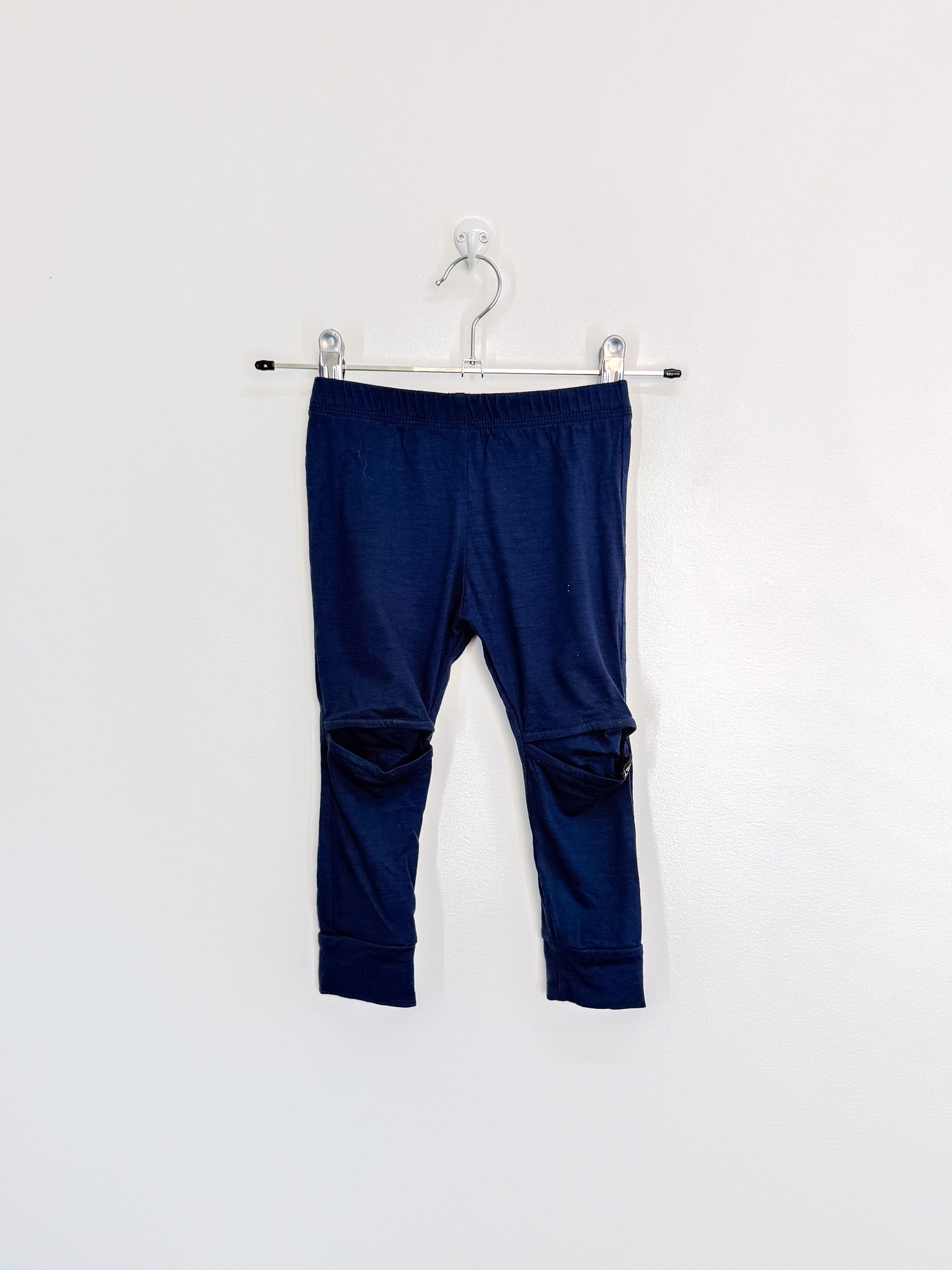 Little Flock Of Horrors merino slasher leggings - blue (18-24m)