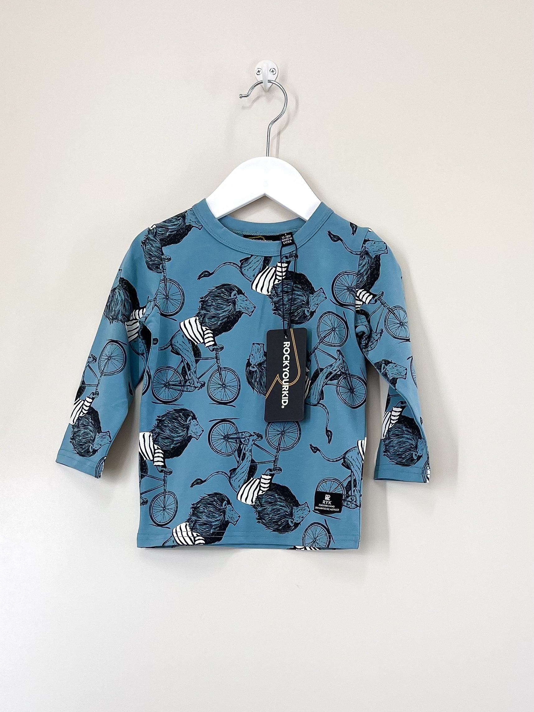 BNWT Rock Your Kid ride yardage tee (12-18m)