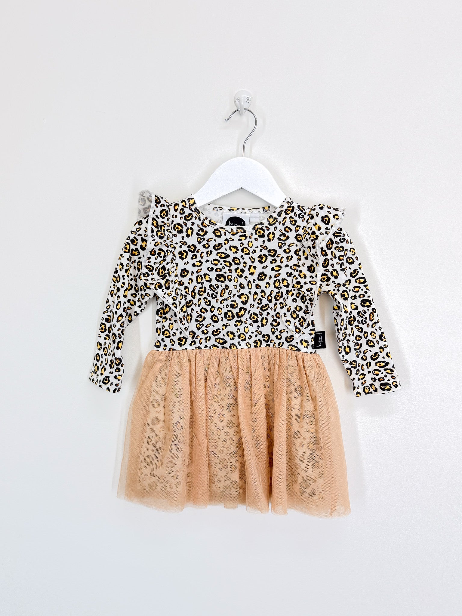 Kapow Kids leopard tutu dress (2y)