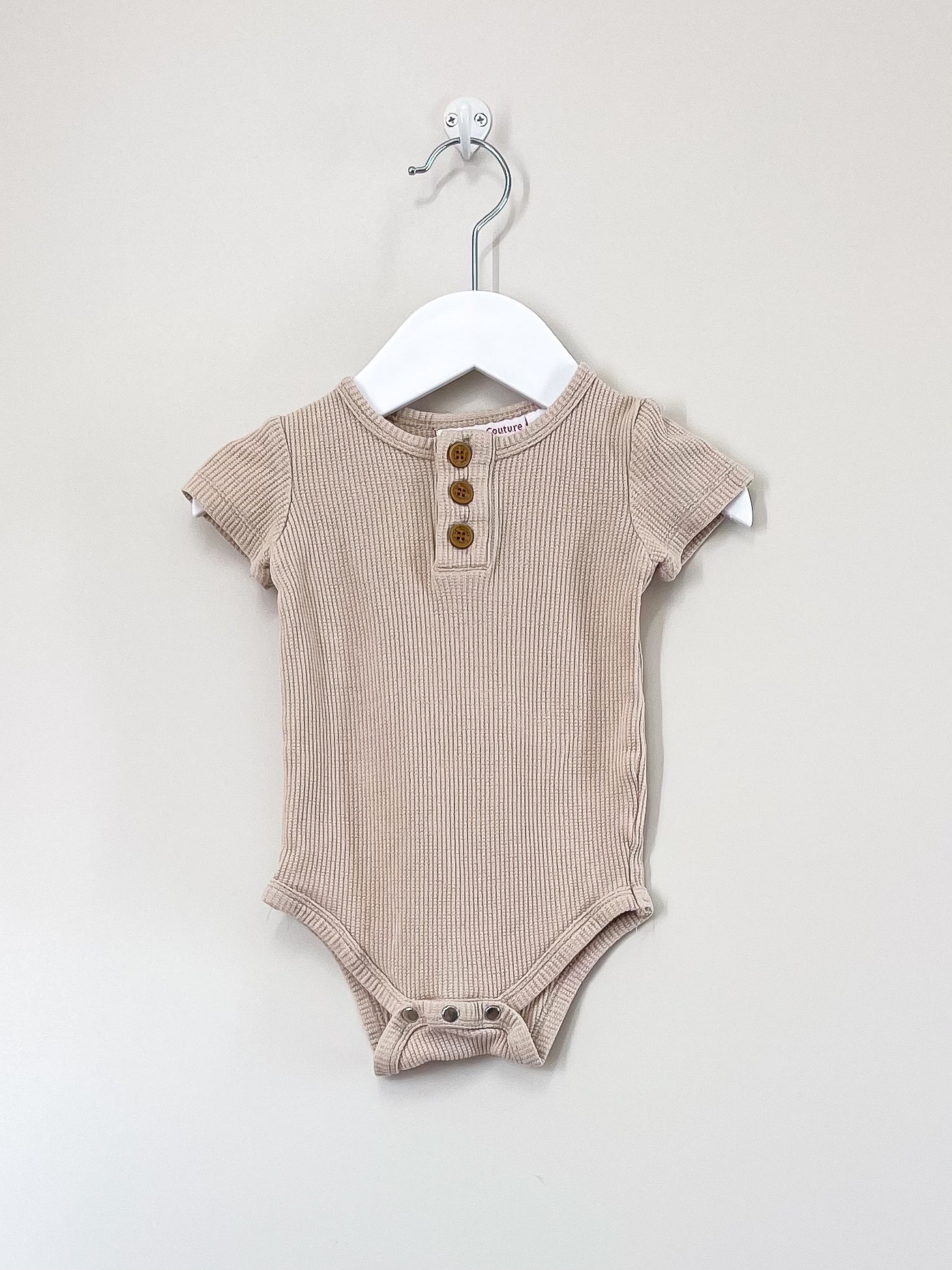 La Sienna waffle henley bodysuit (6-12m)