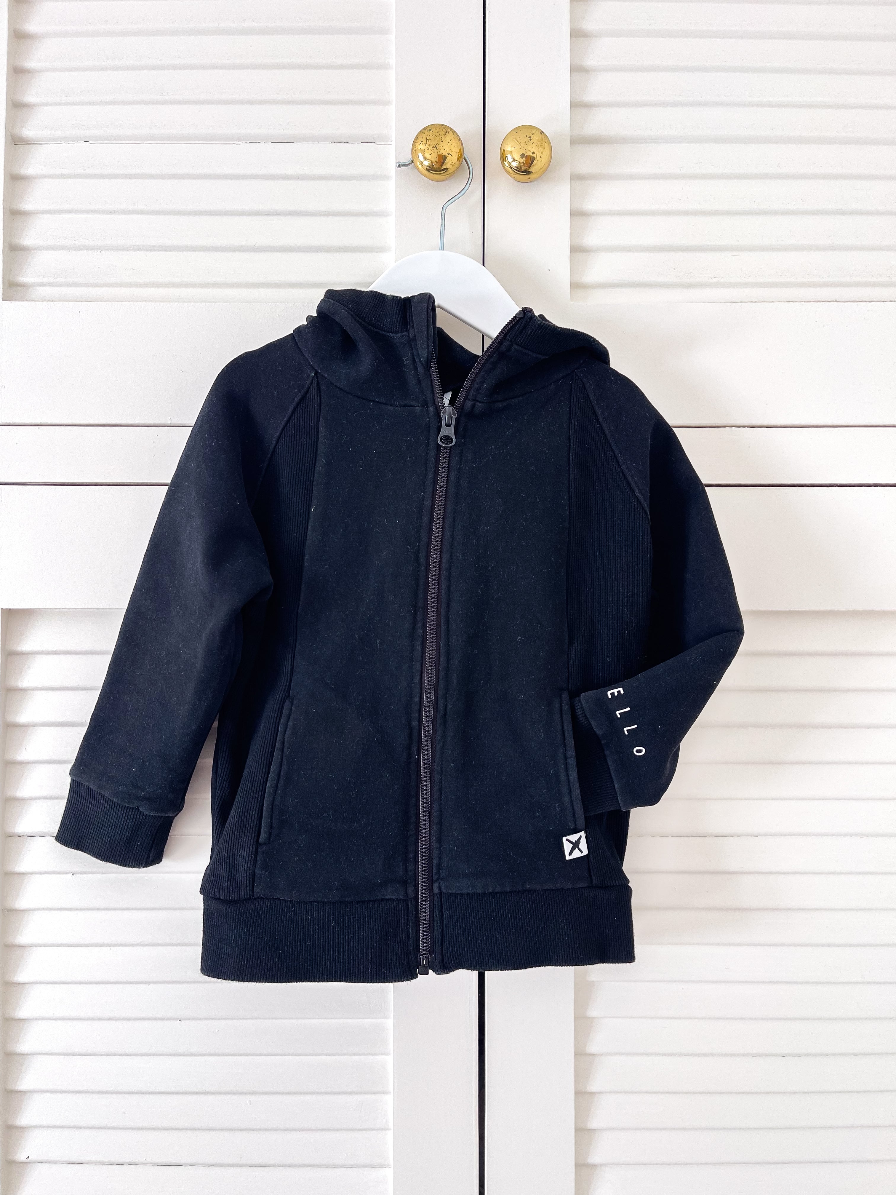 Minit zip furry hoodie (4y)
