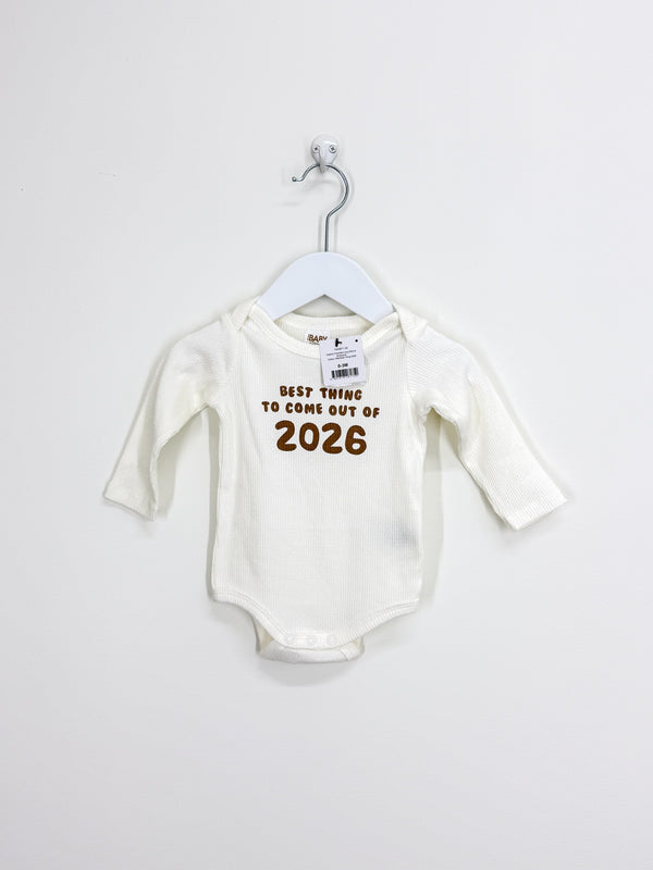 BNWT Cotton On Kids organic ribbed 2026 bodysuit (0-3m)