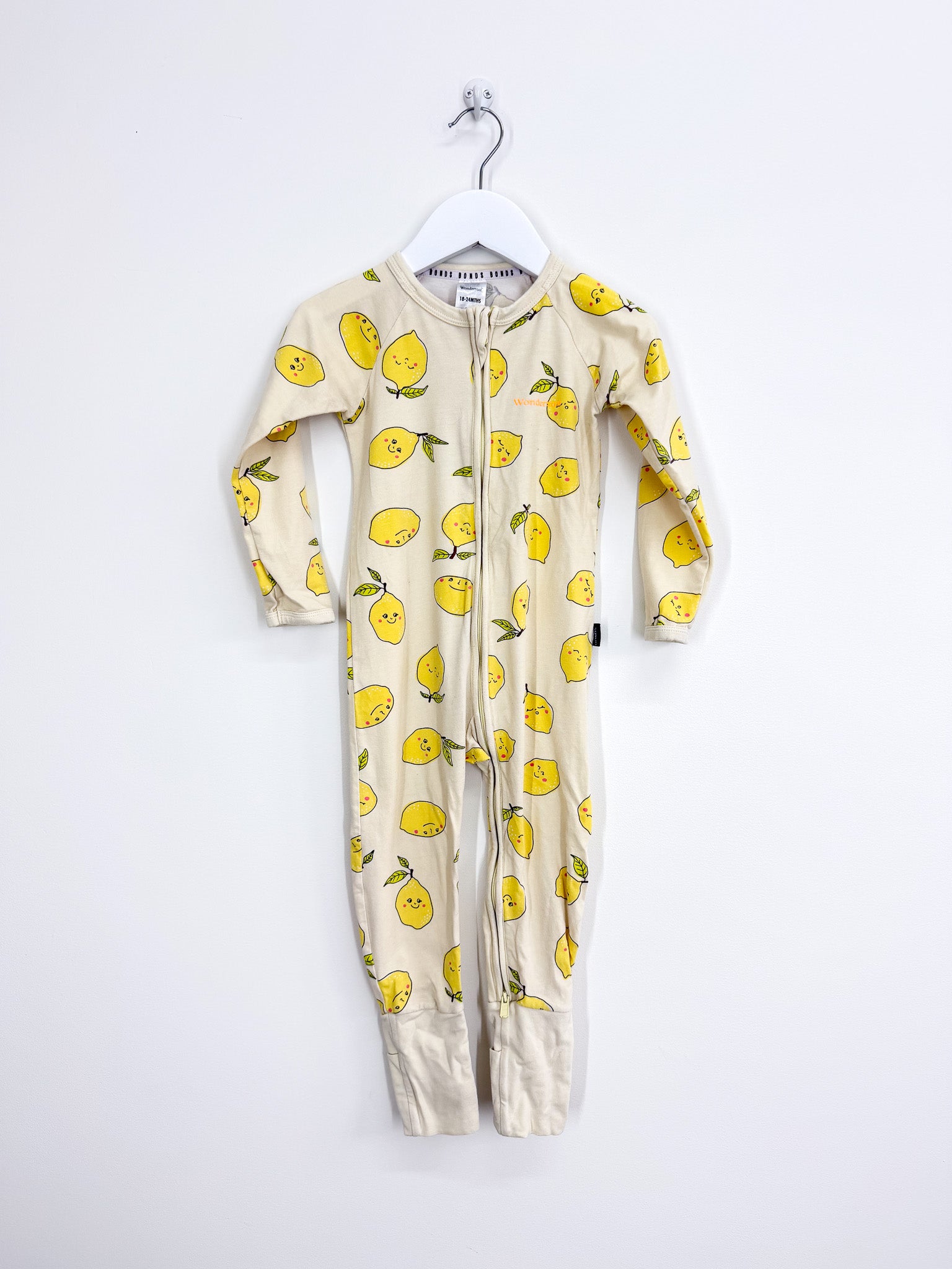 Bonds wondersuit - lemons (18-24m)