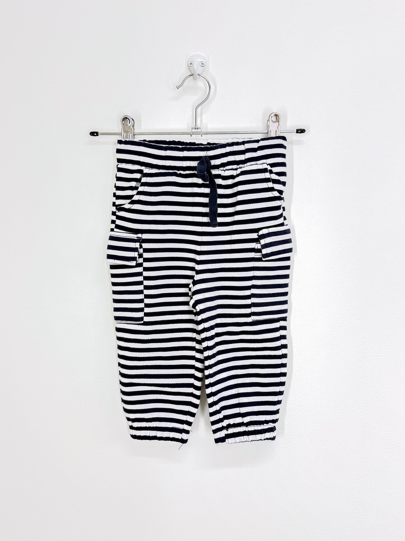 Teeny Weeny striped cargo track pants (12-18m)