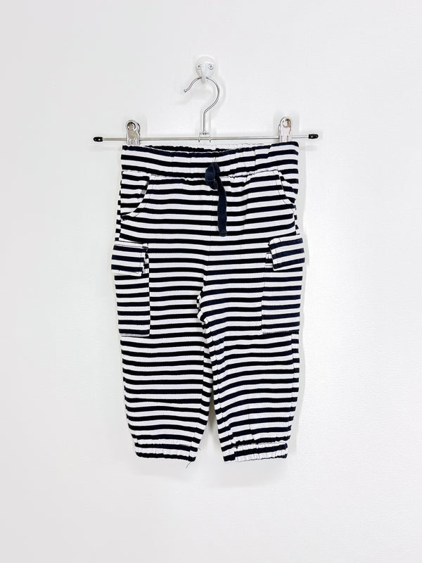 Teeny Weeny striped cargo track pants (12-18m)