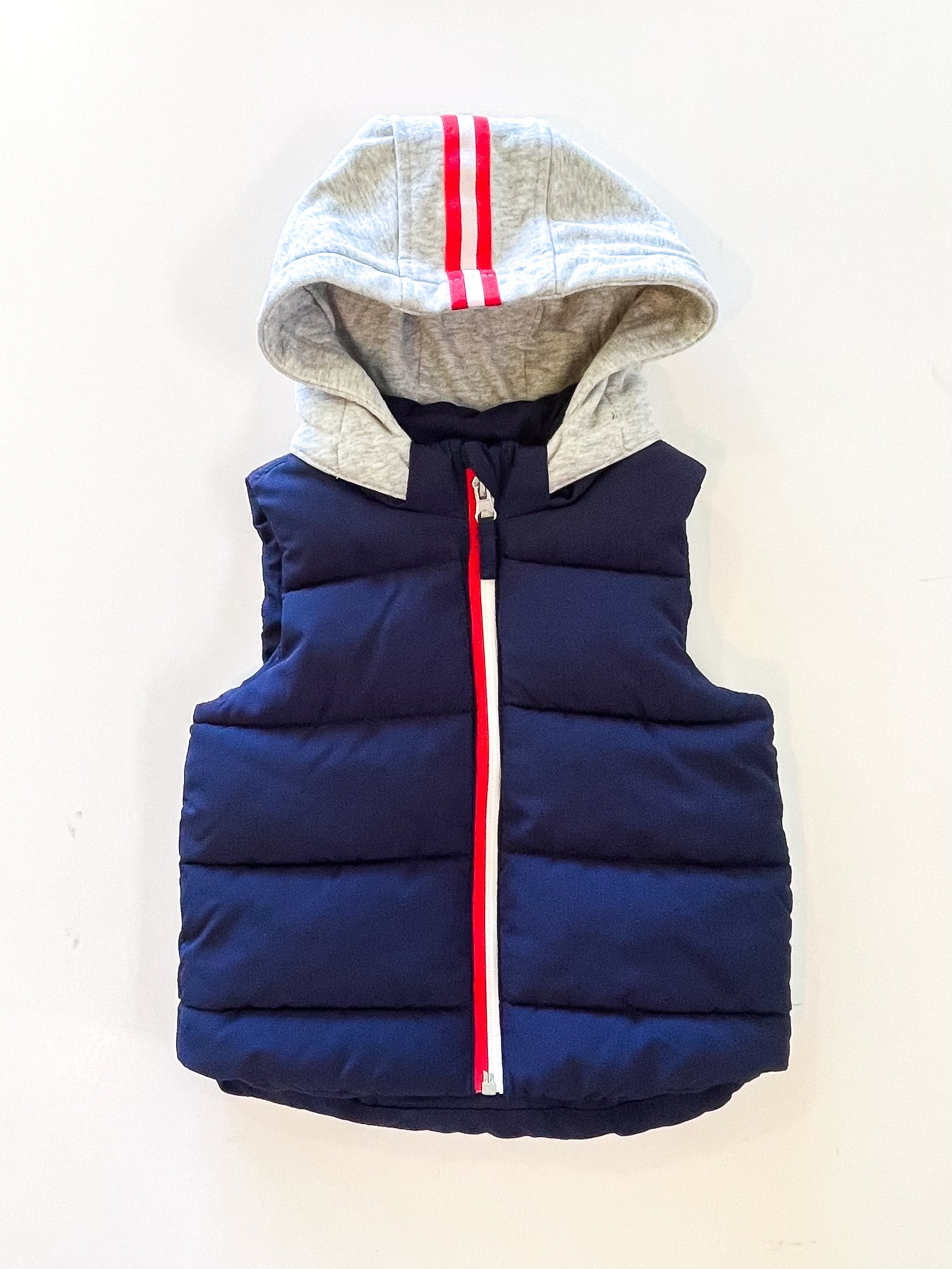 H&M hooded puffer vest (12-18m)