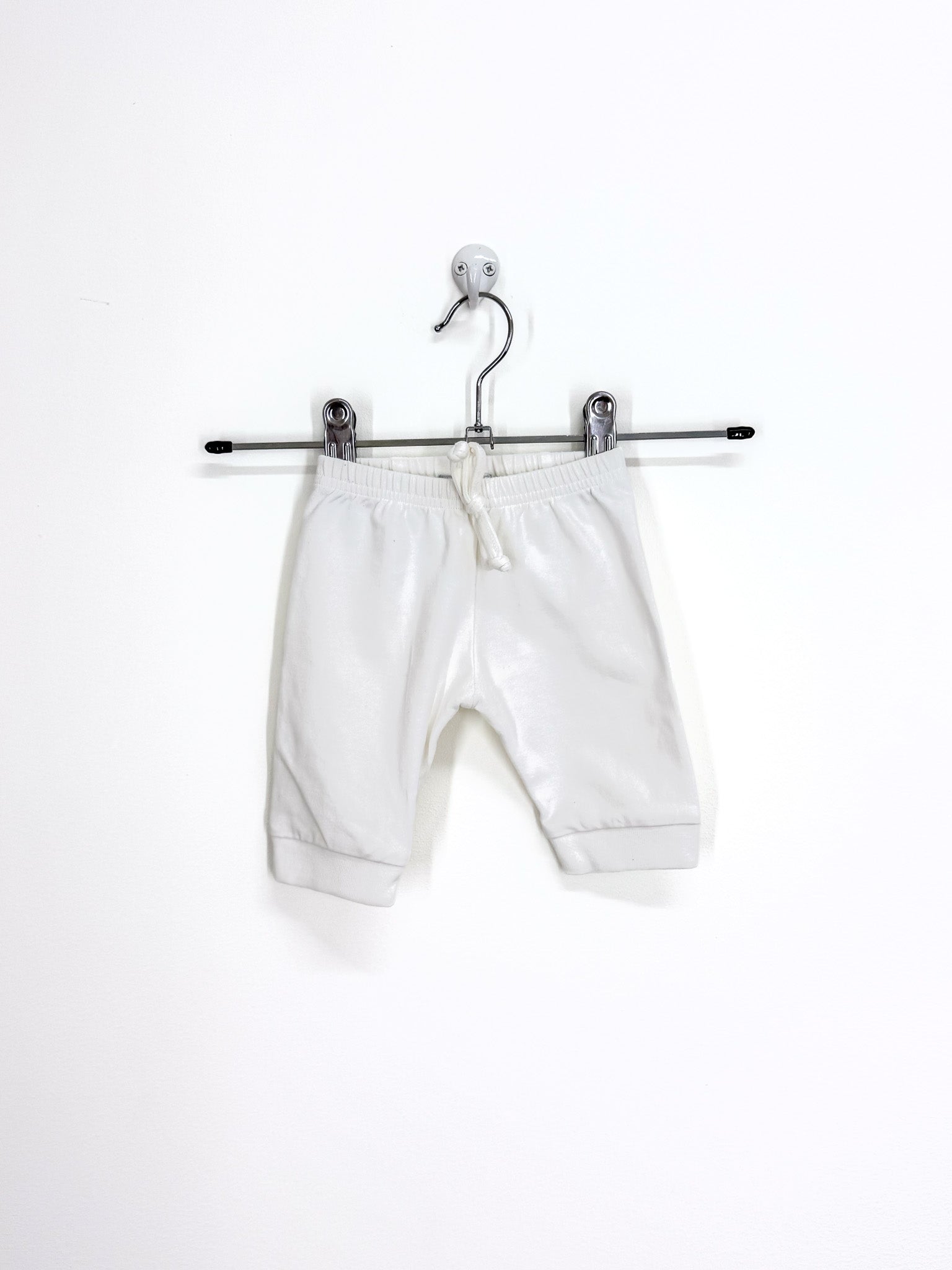 Dimples white leggings (nb-3m)