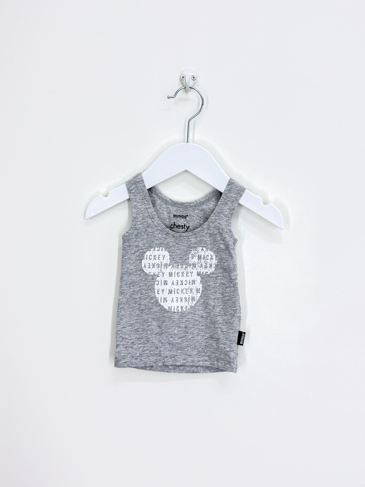 Bonds x Mickey Mouse chesty singlet (0-3m)