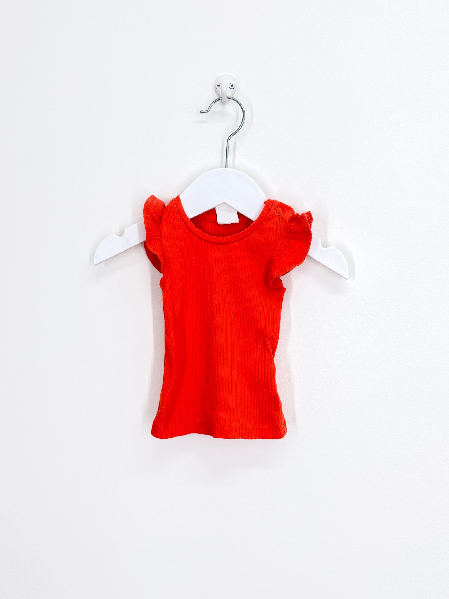 Seed rib flutter tank top (0-3m)