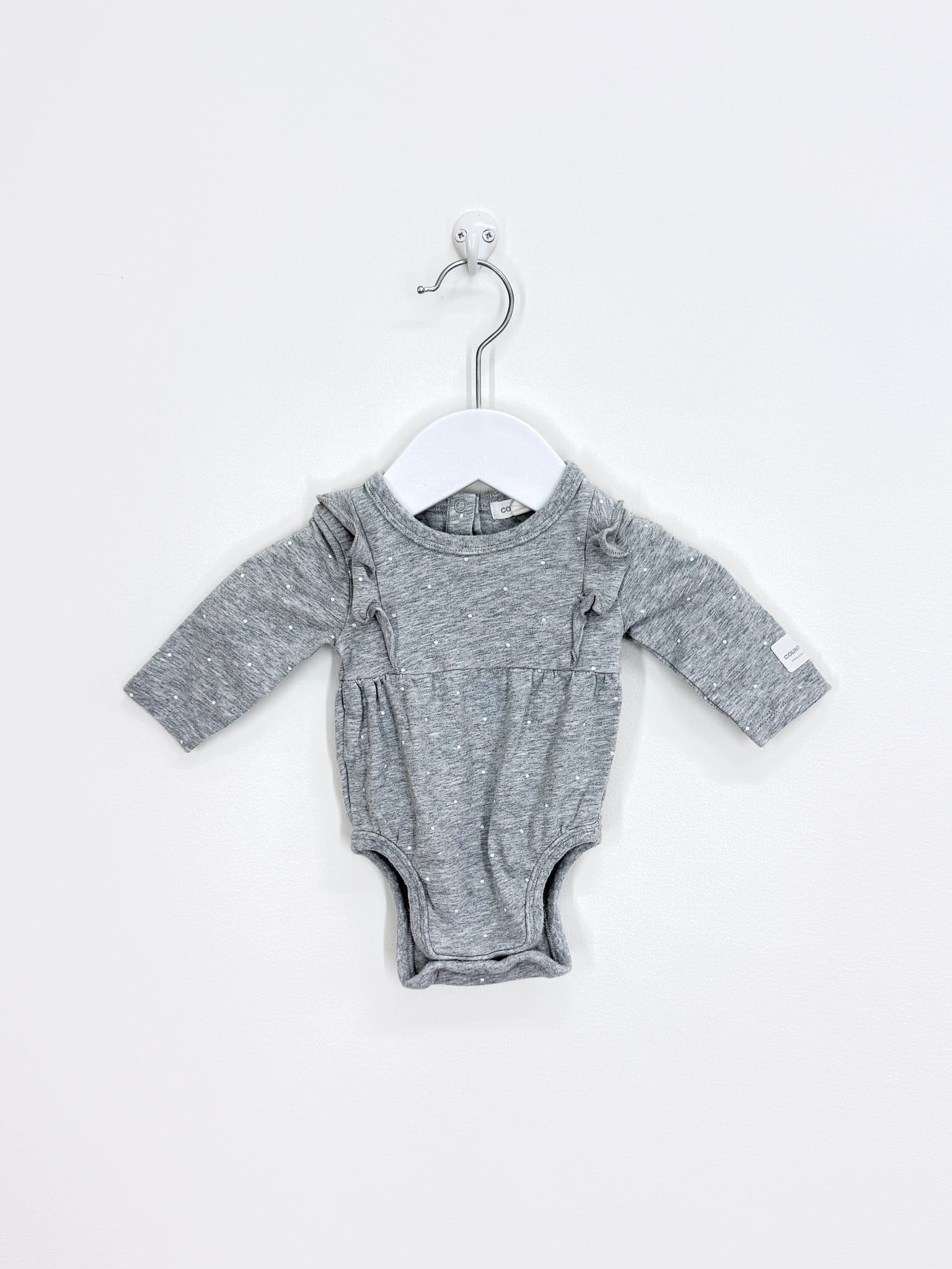 Country Road organic frill bodysuit (newborn)