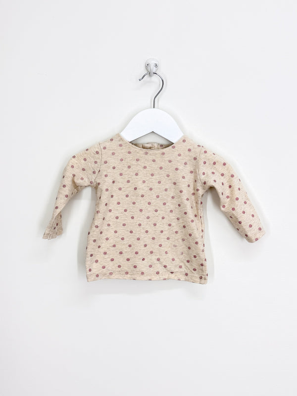 Seed long sleeve spot tee (3-6m)
