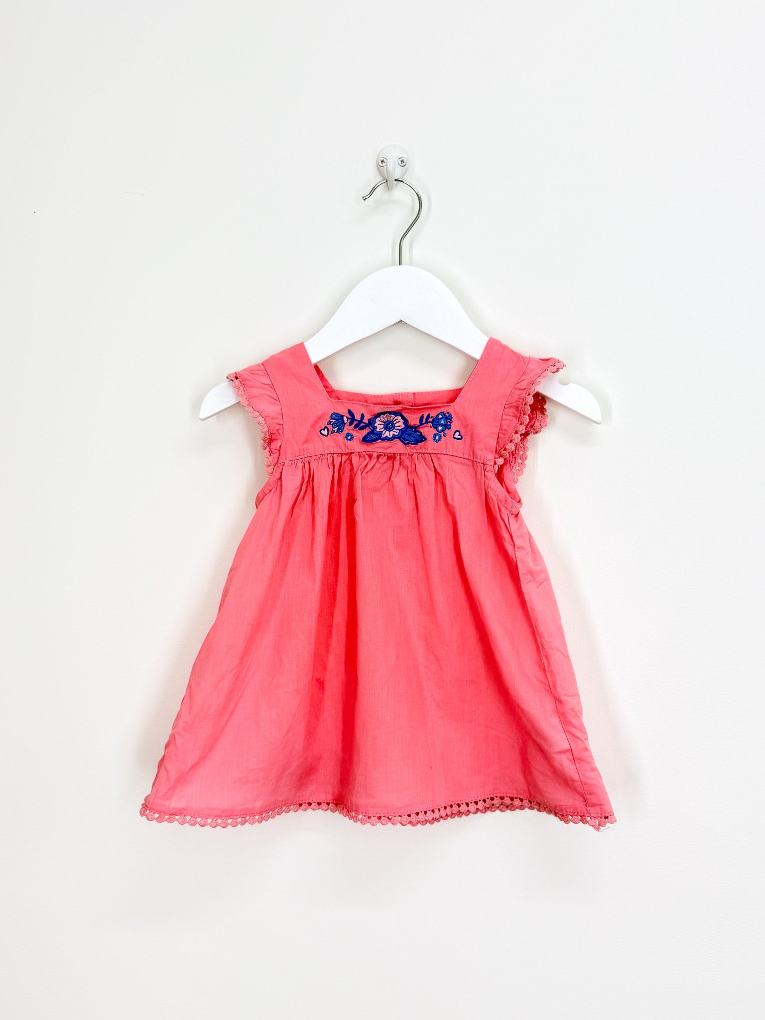 Teeny Weeny embroidered smock top (12-18m)