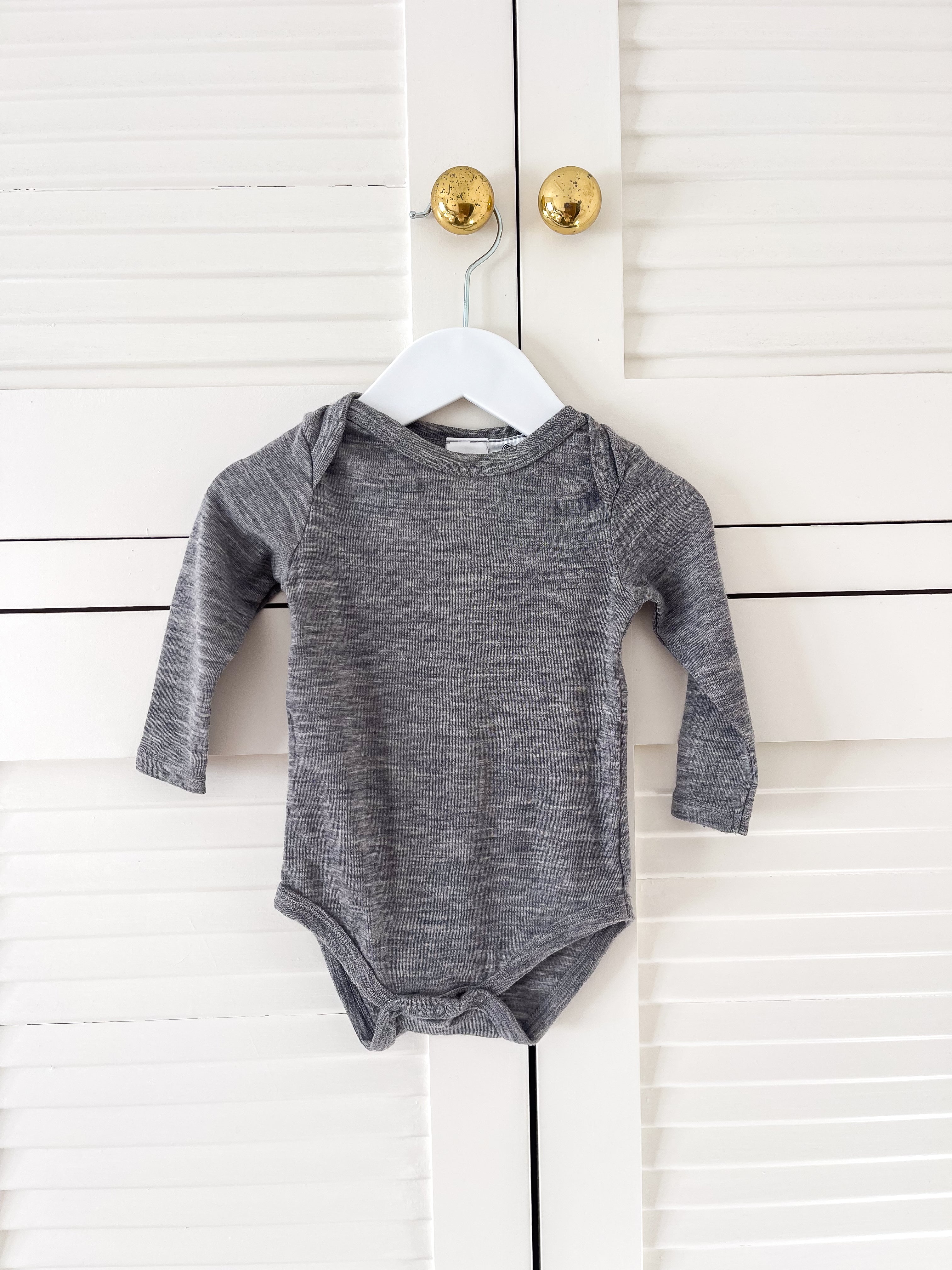 Teeny Weeny merino bodysuit (3-6m)