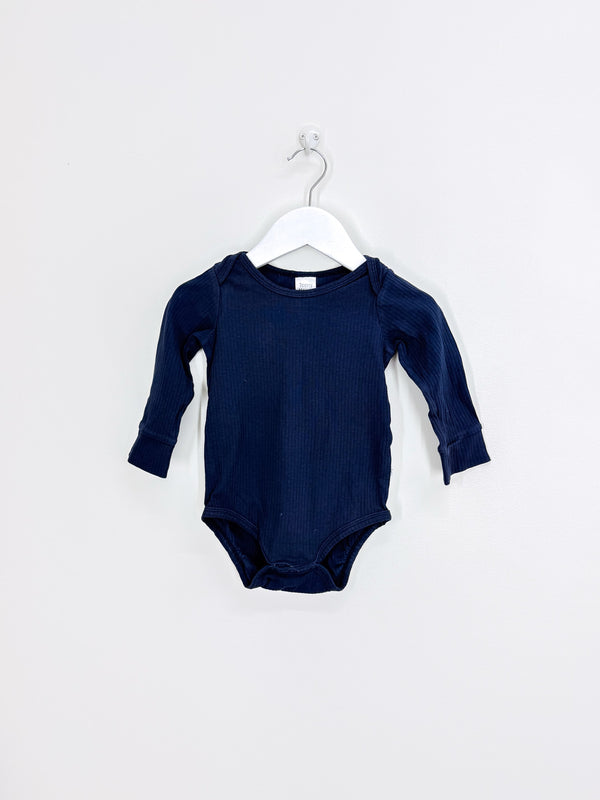 Teeny Weeny rib bodysuit - navy (12-18m)