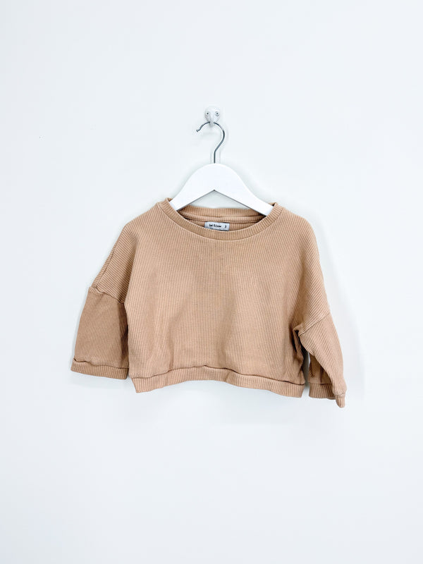 Bel & Bow long sleeve waffle top (2y)