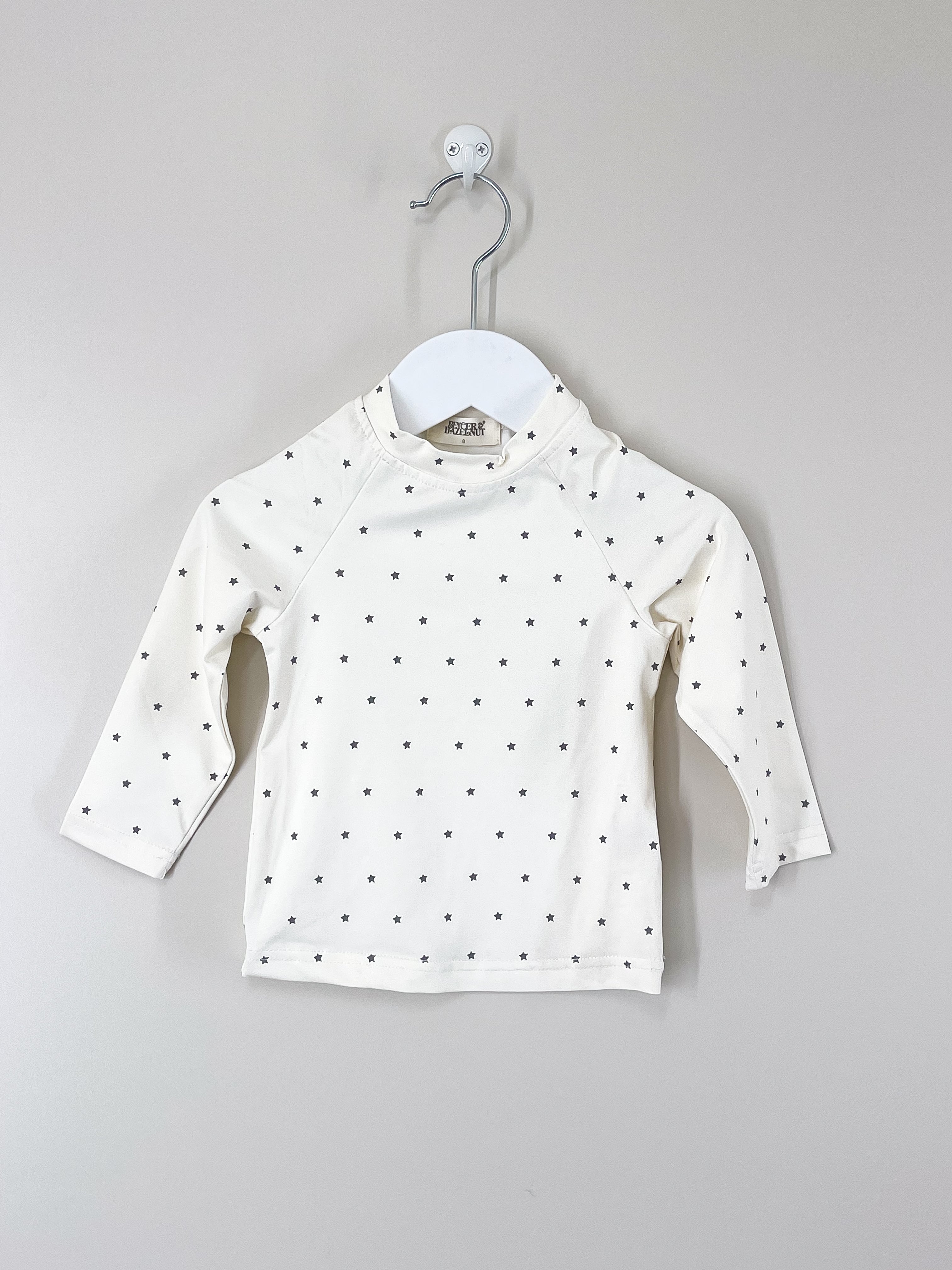 Bencer & Hazelnut swim rash top - stars (6-12m)