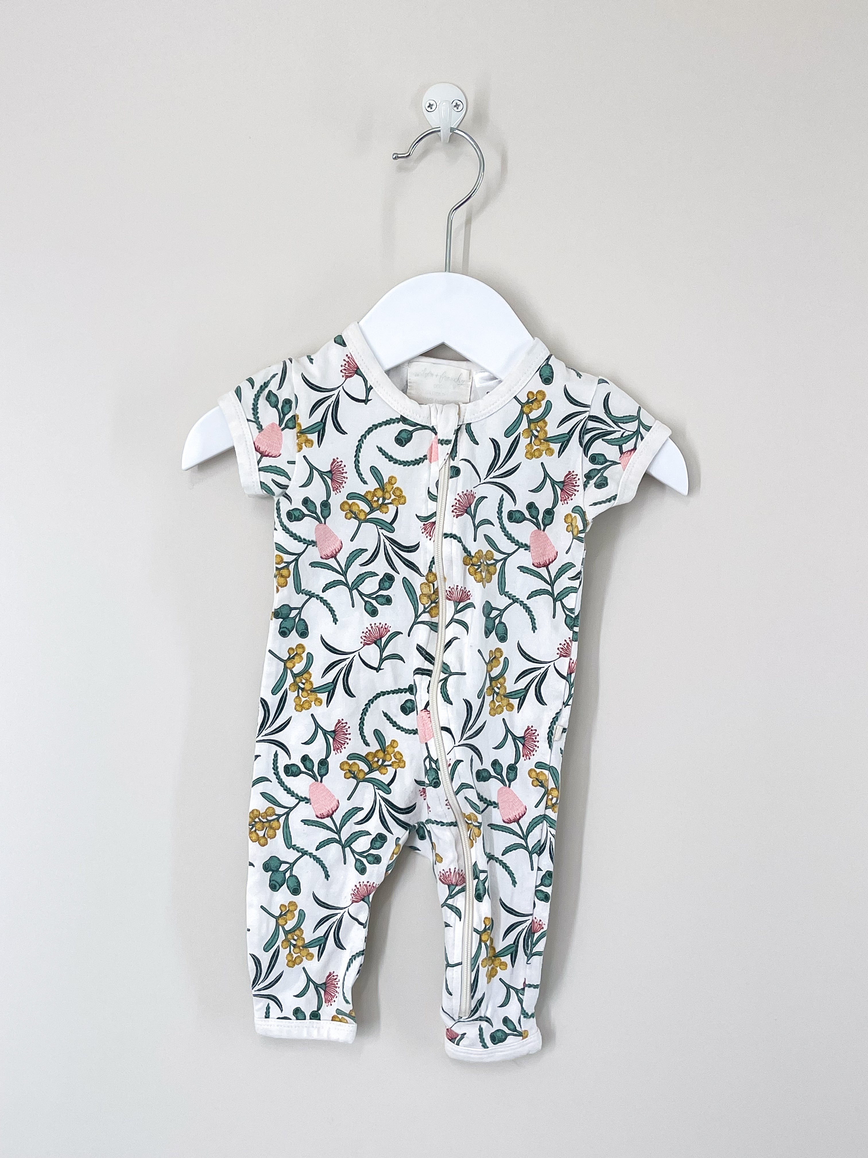 Wilson & Frenchy organic zipsuit (0-3m)