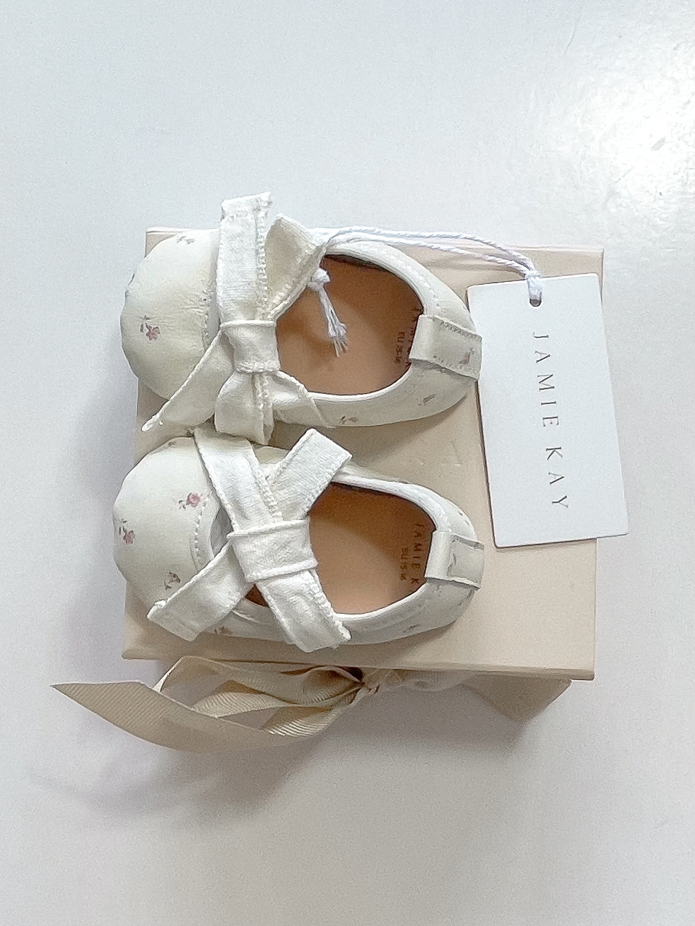 BNWT Jamie Kay baby ballerina flat shoes ditzy floral (17-18EU)