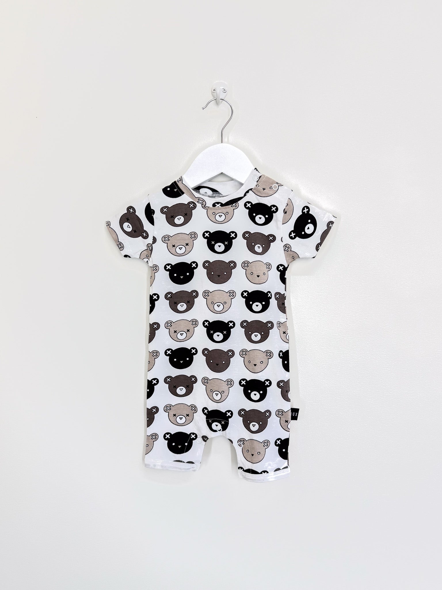 Hux organic hux bear romper (6-12m)