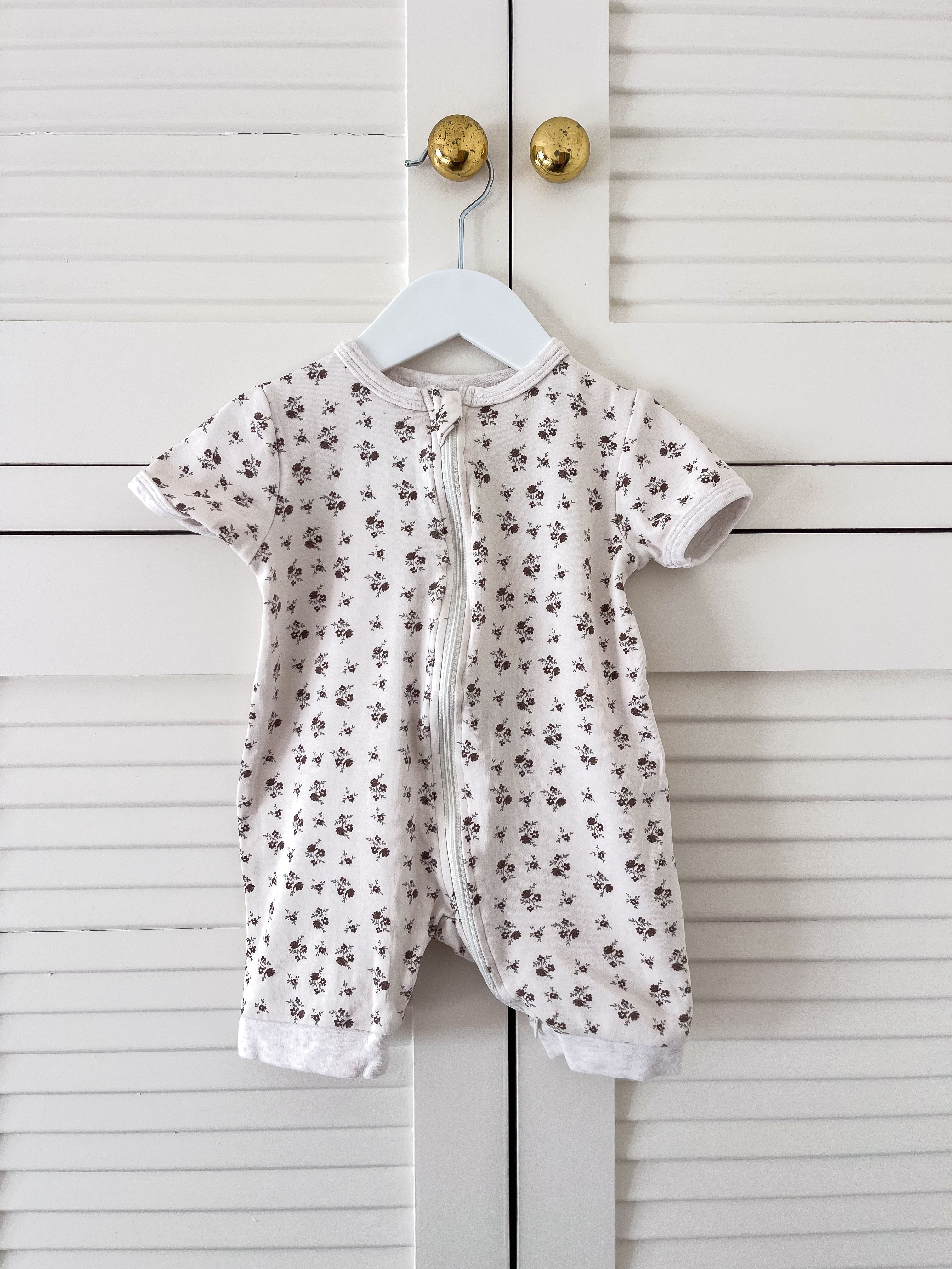 Bencer & Hazelnut zipsuit - floral (1y)