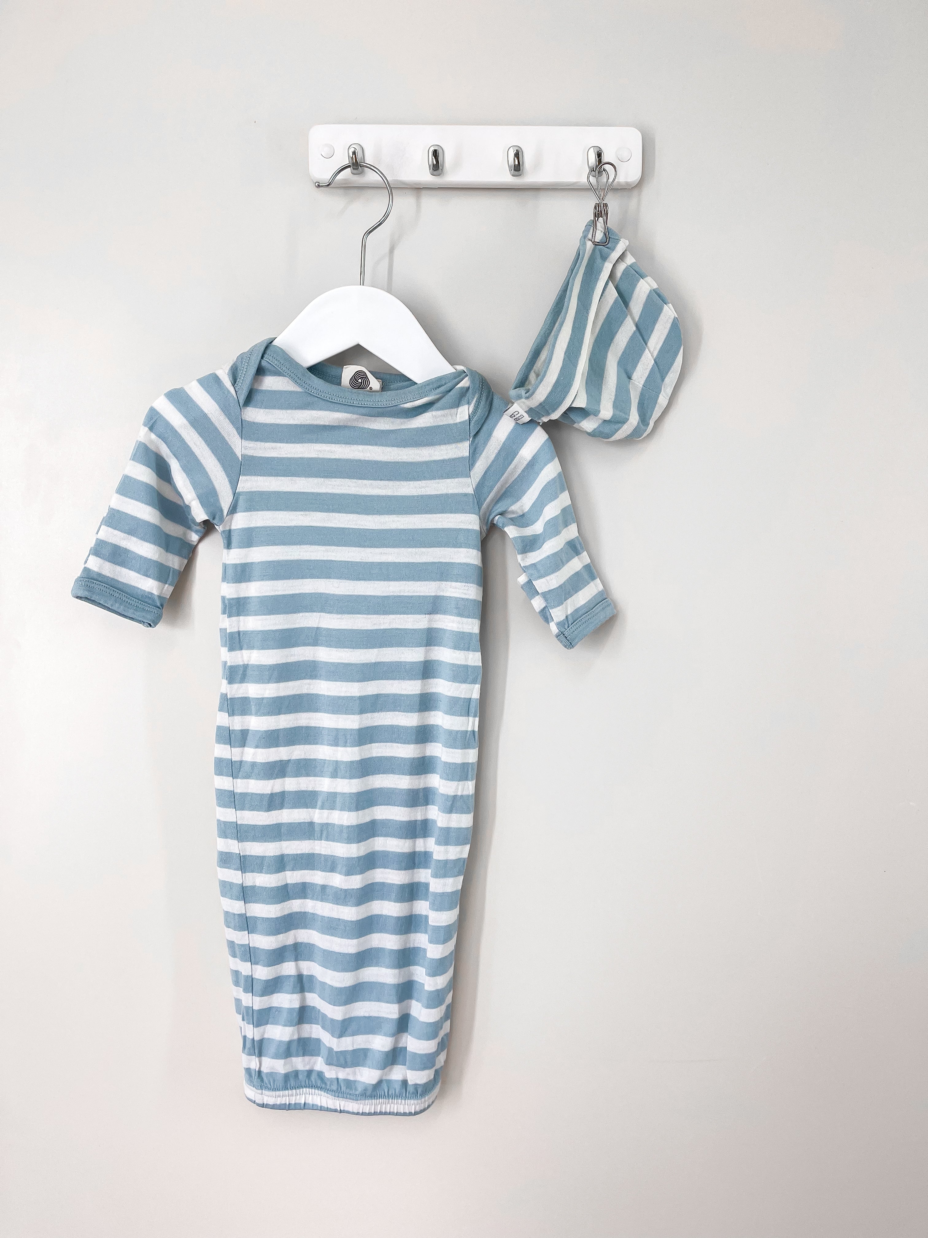 Babu merino bundler gown + beanie (newborn)