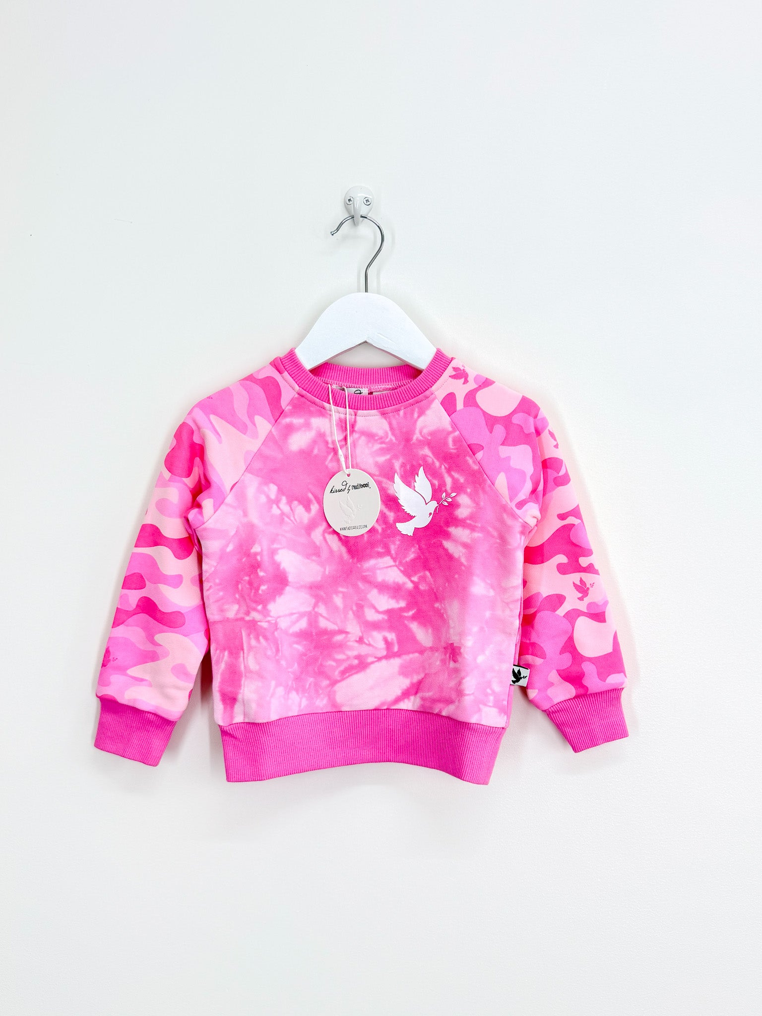 BNWT Radicool candy camo crew sweatshirt (2y)