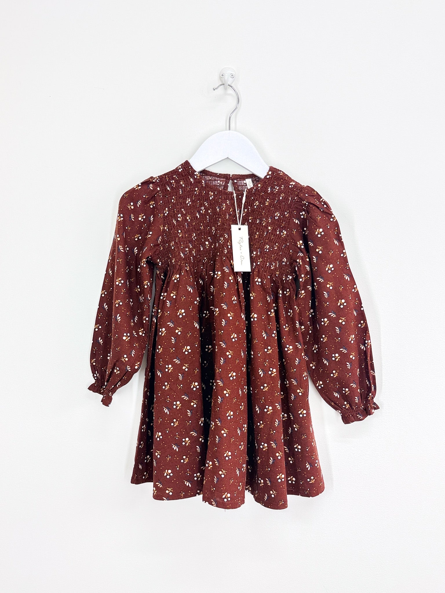 BNWT Rylee & Cru linen capri dress - harvest berry (4-5y)