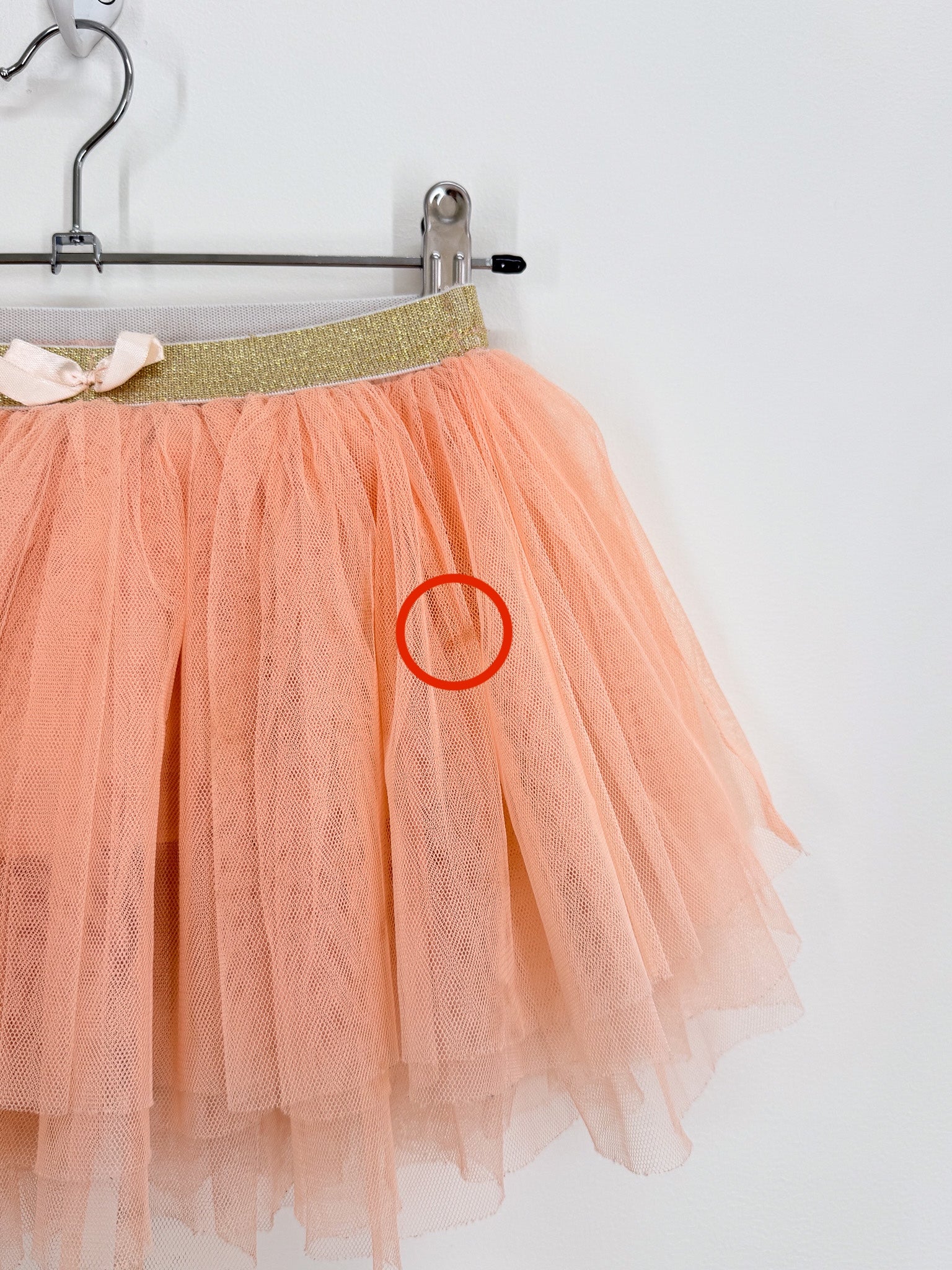 Rock Your Kid peach tulle skirt (6y)