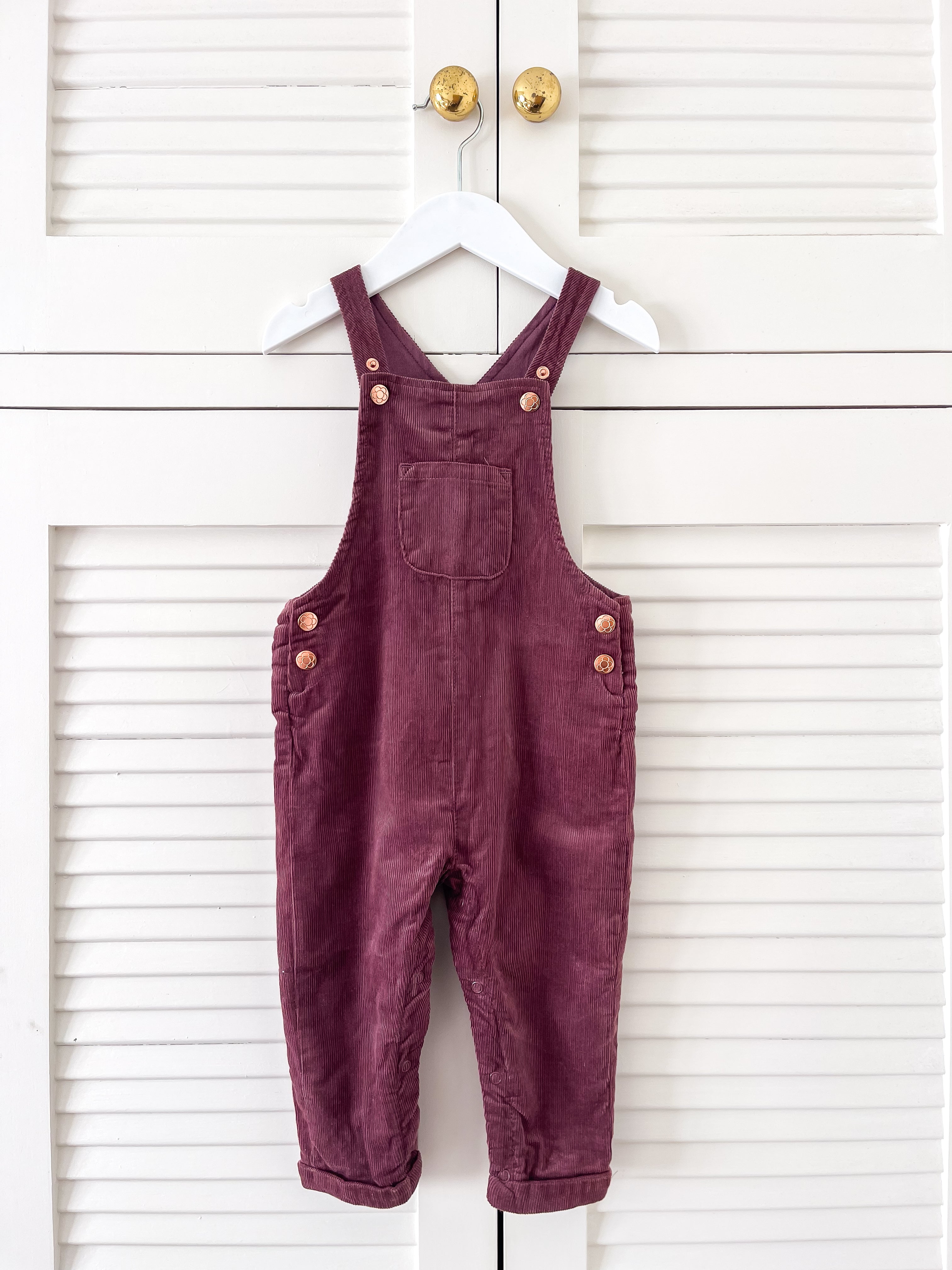 Teeny Weeny pincord overalls (12-18m)