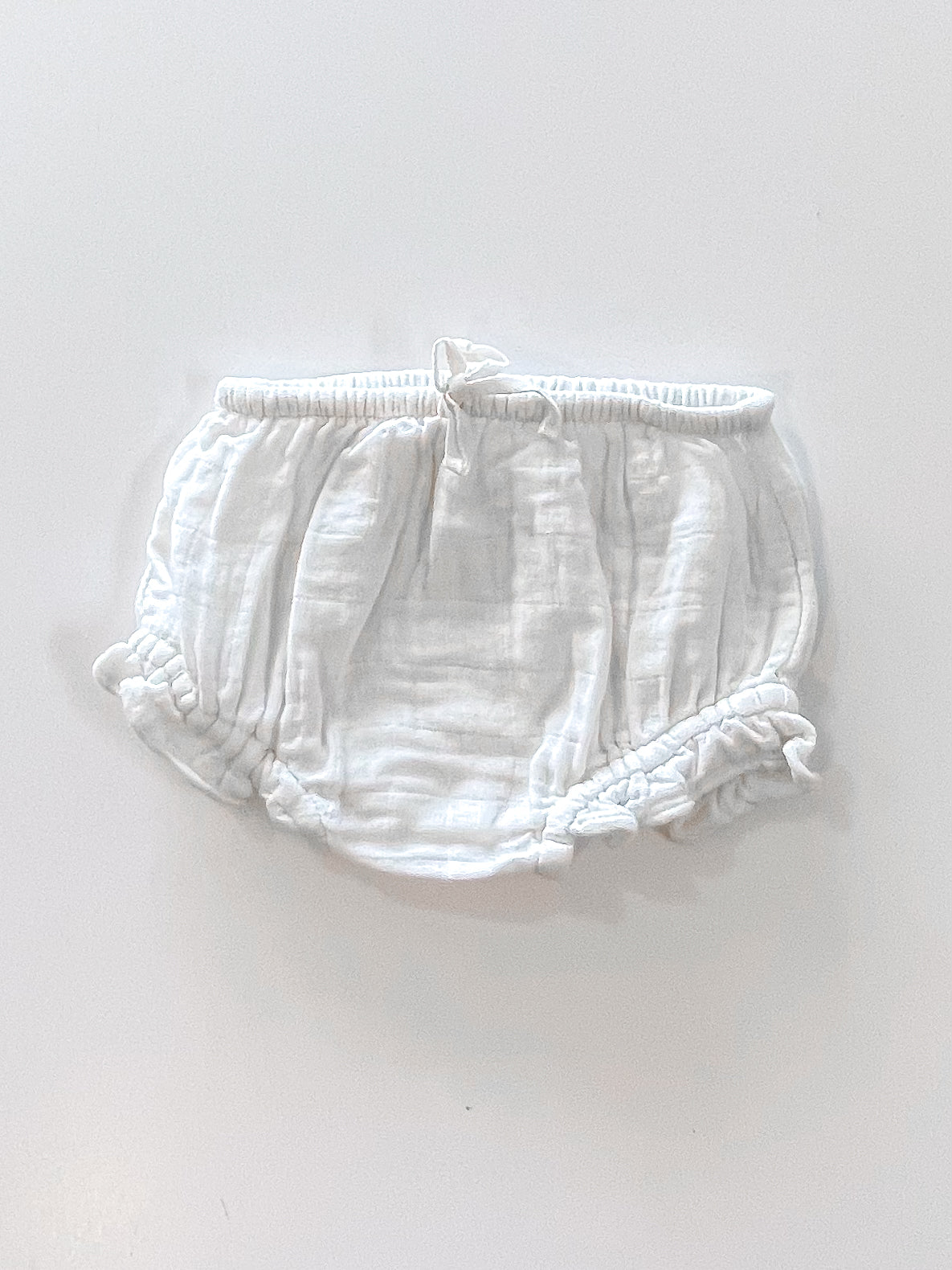 Jamie Kay organic muslin frill bloomers - white (6-12m)