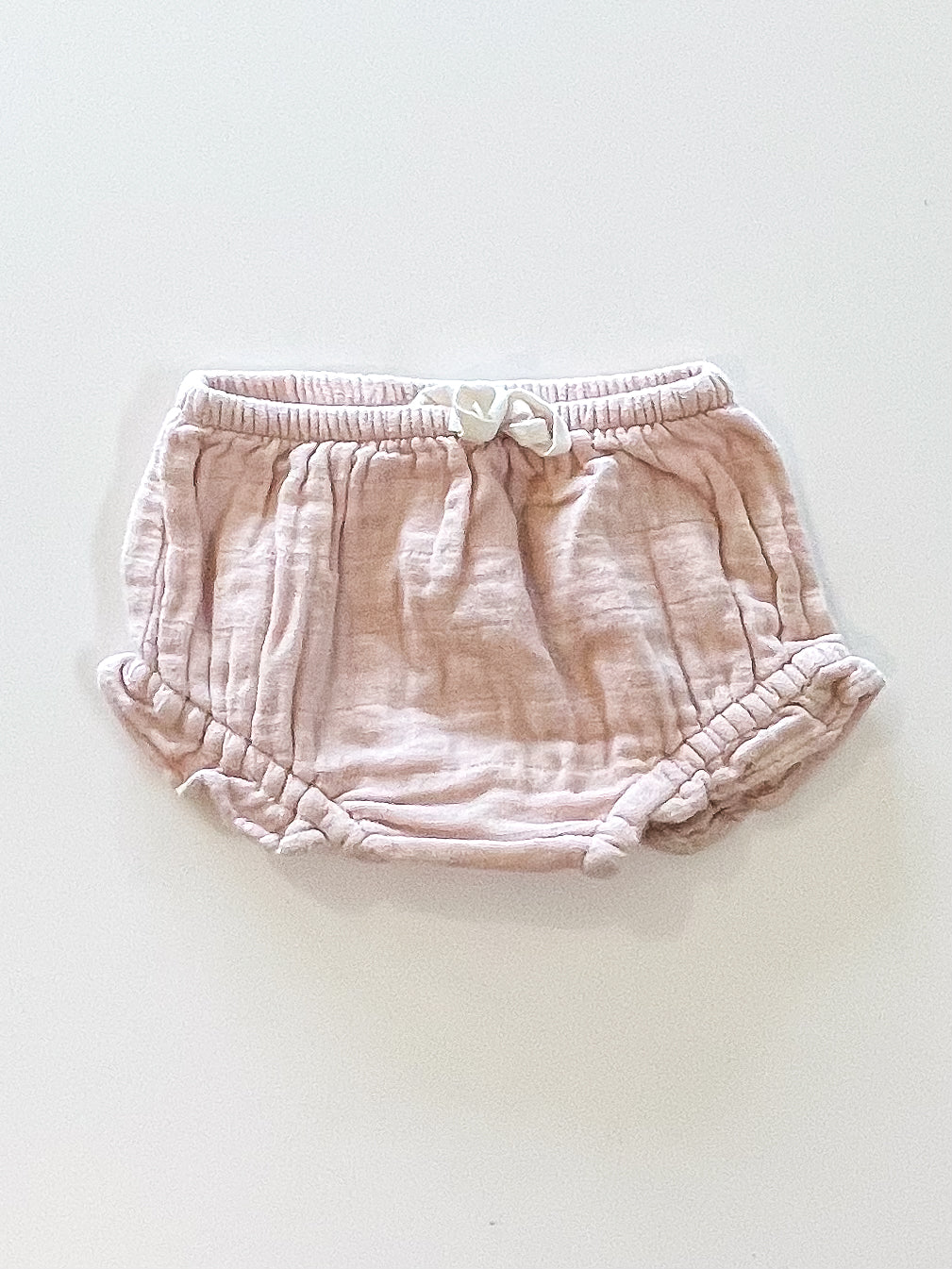 Jamie Kay organic muslin frill bloomers - pink (0-3m)