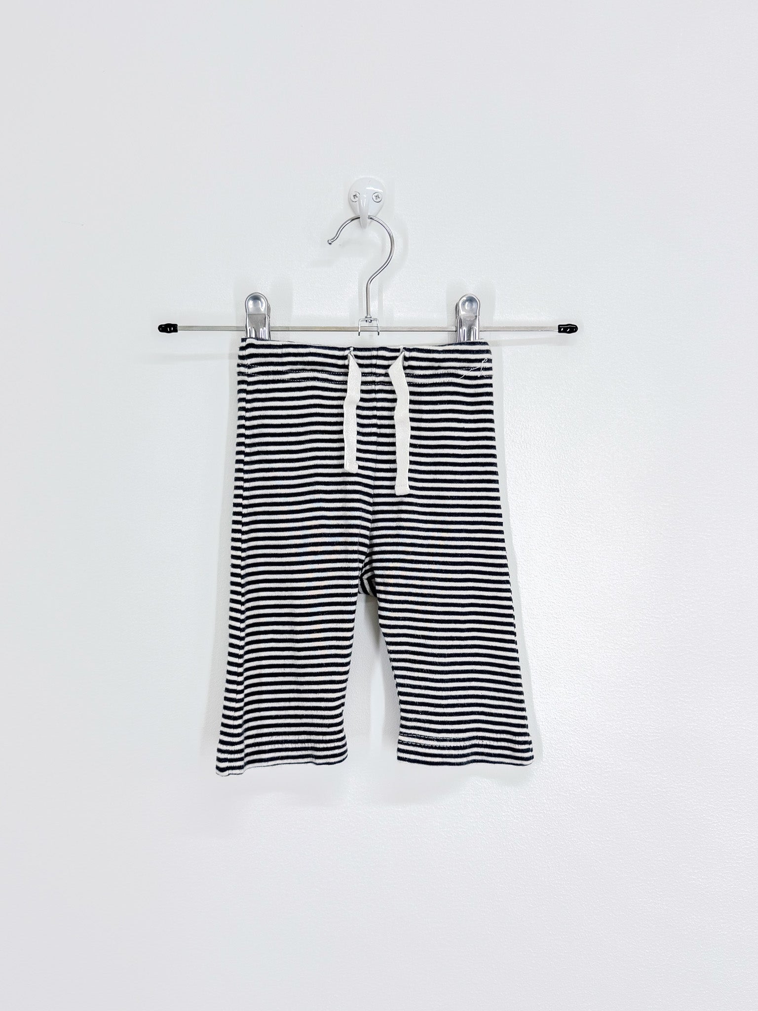 Nature Baby organic striped drawstring leggings (0-3m)