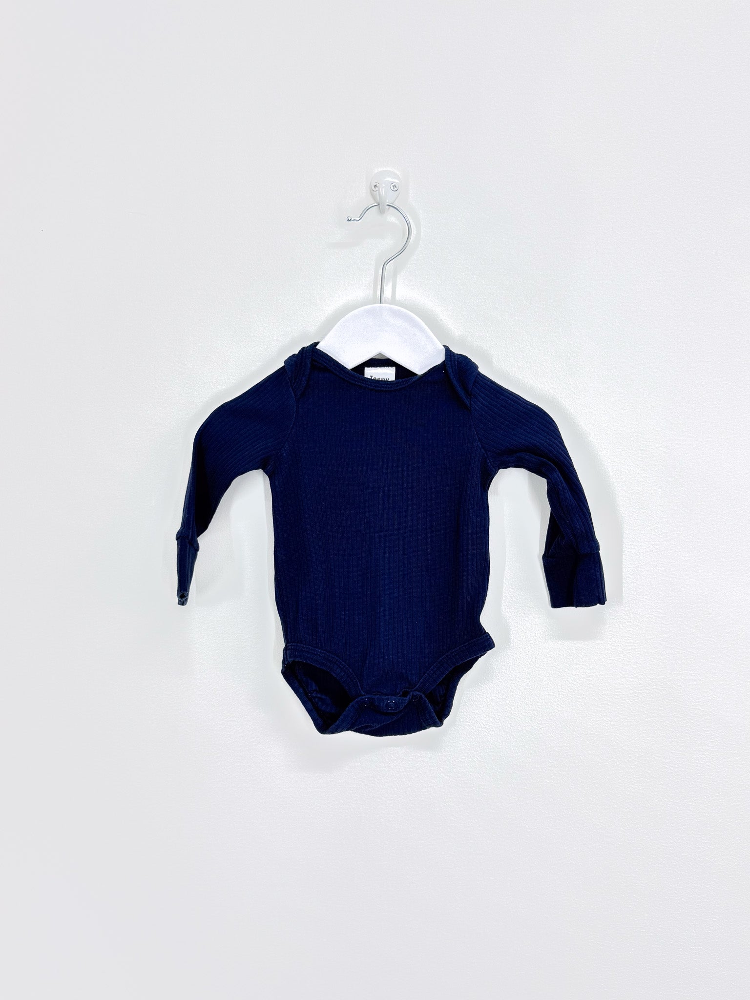 Teeny Weeny rib bodysuit - navy (0-3m)