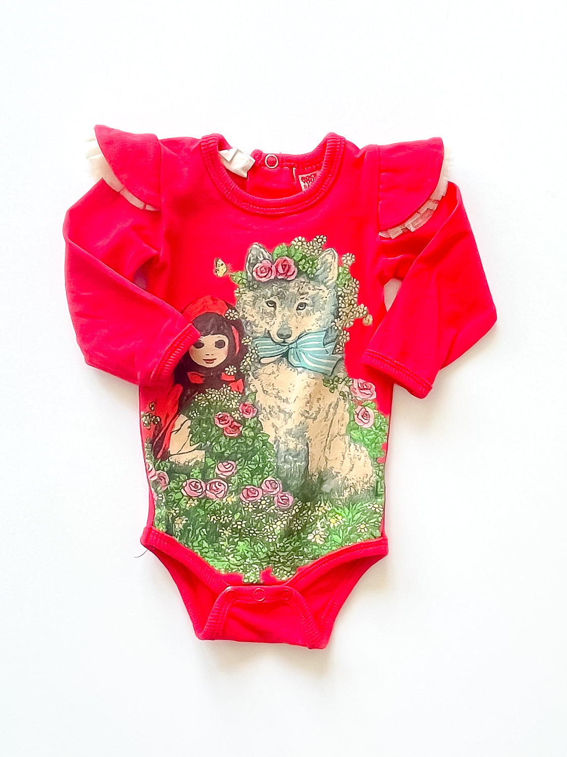 Rock Your Baby little red riding hood bodysuit (0-3m)