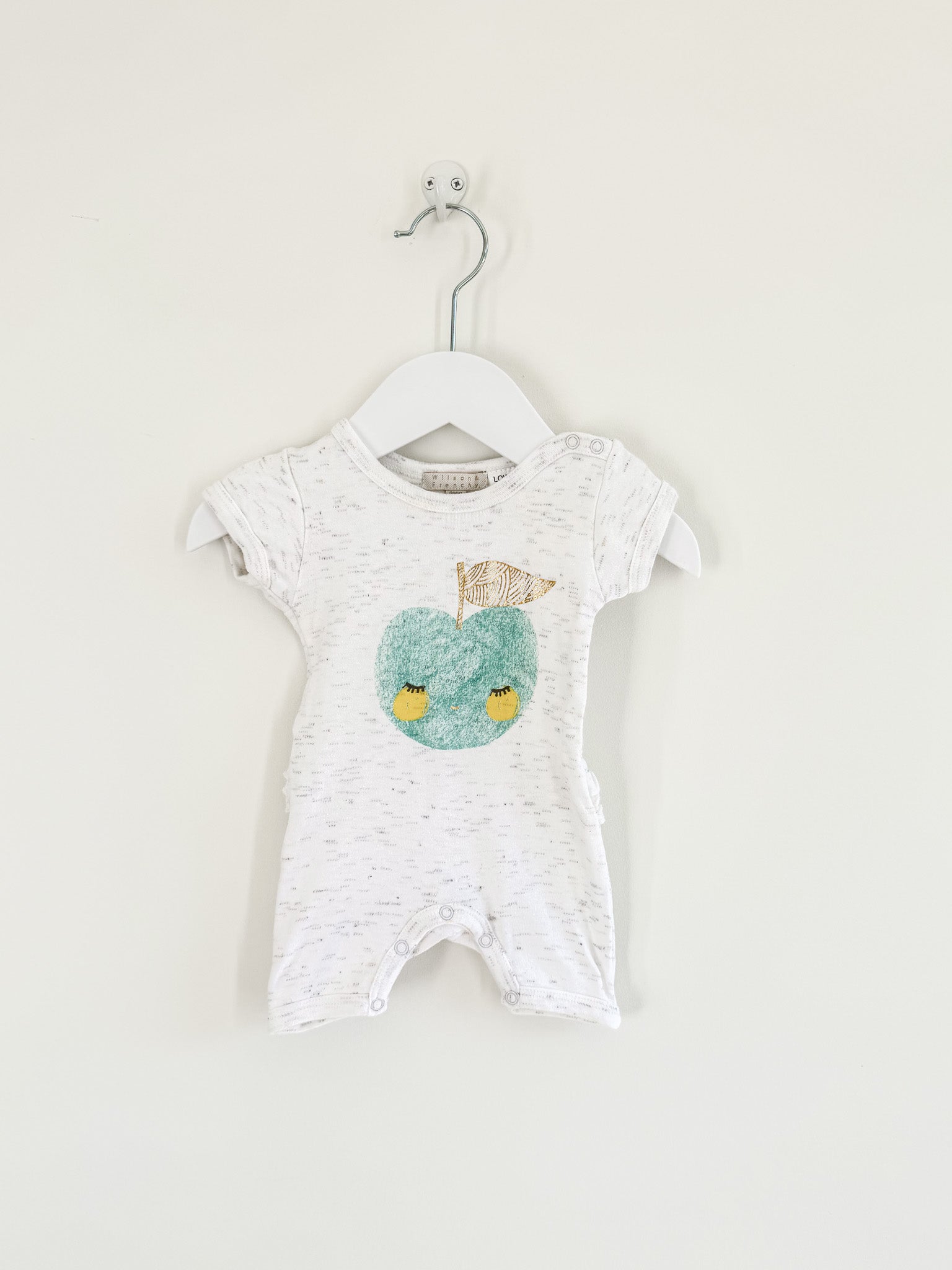 Wilson & Frenchy apple ruffle bum romper (newborn)