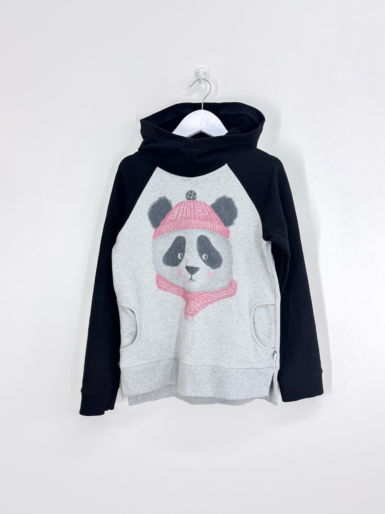 Minti panda furry hoodie (10y)