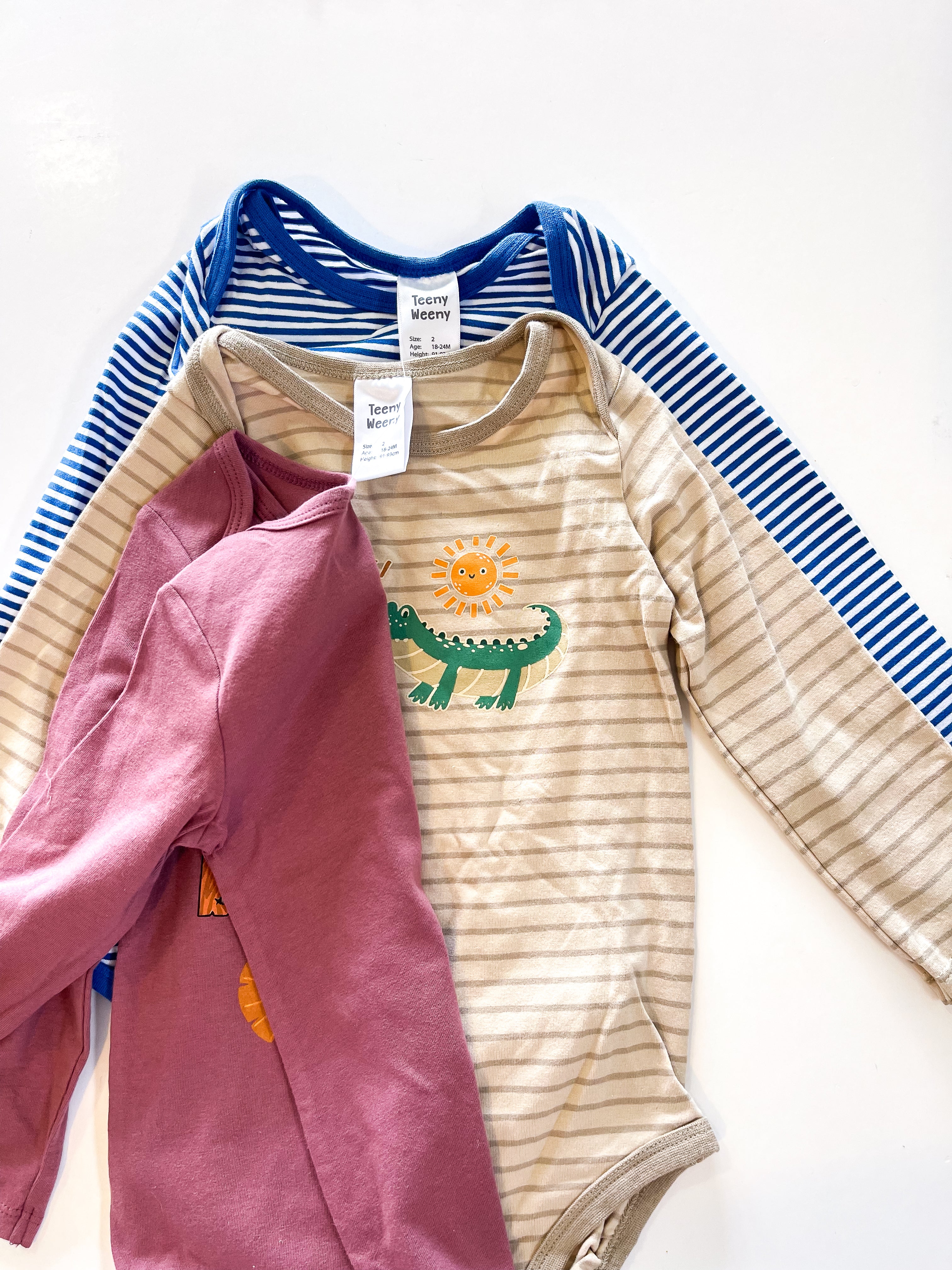BNWOT Teeny Weeny 3 pack bodysuit bundle (18-24m)