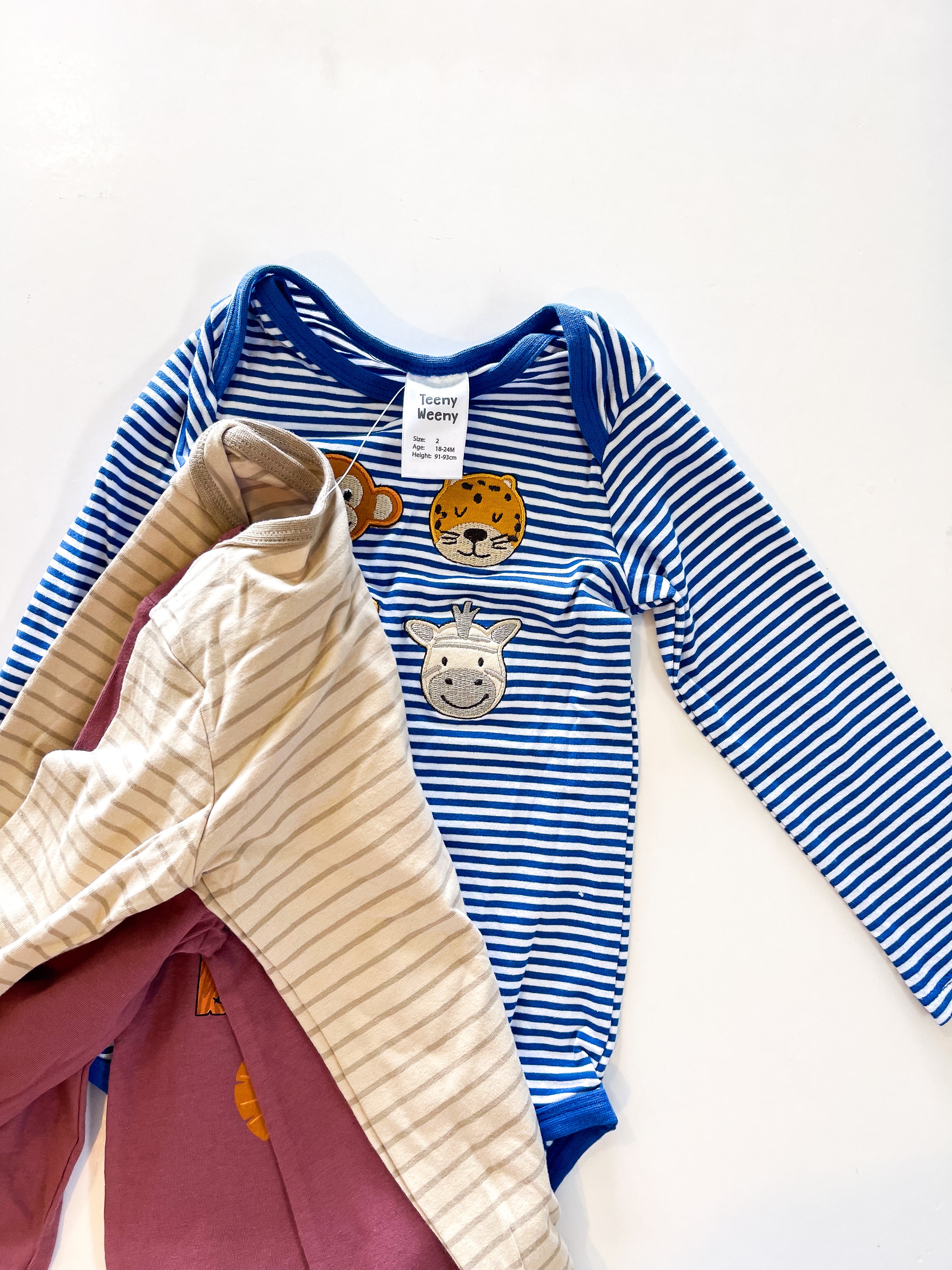 BNWOT Teeny Weeny 3 pack bodysuit bundle (18-24m)