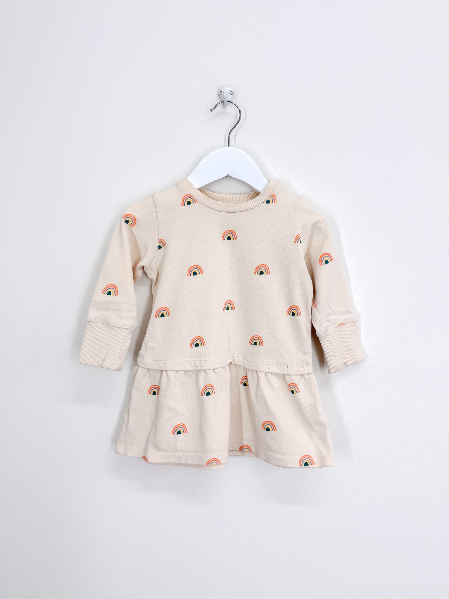 Wilson & Frenchy rainbow long sleeve dress (12-18m)