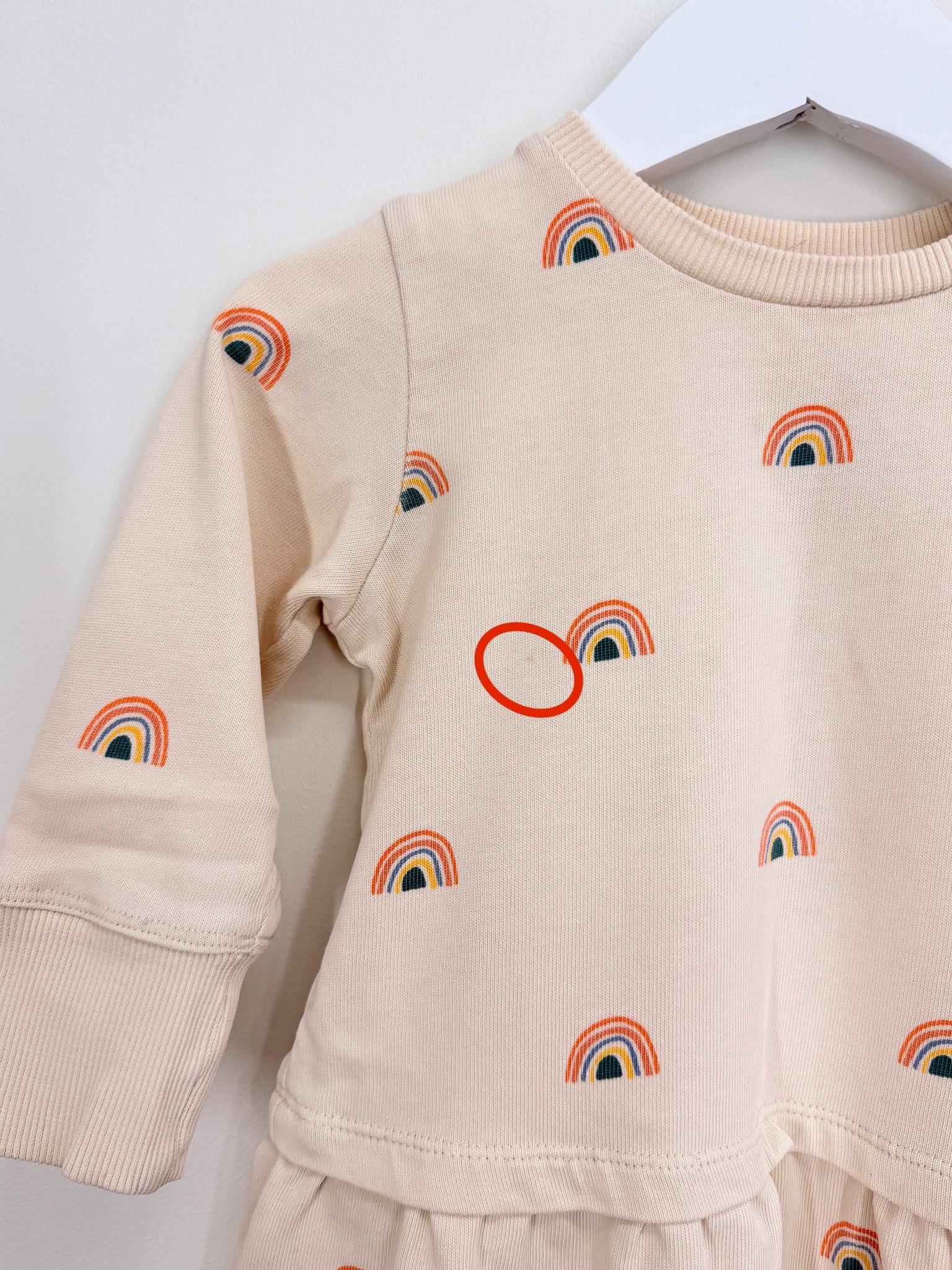 Wilson & Frenchy rainbow long sleeve dress (12-18m)