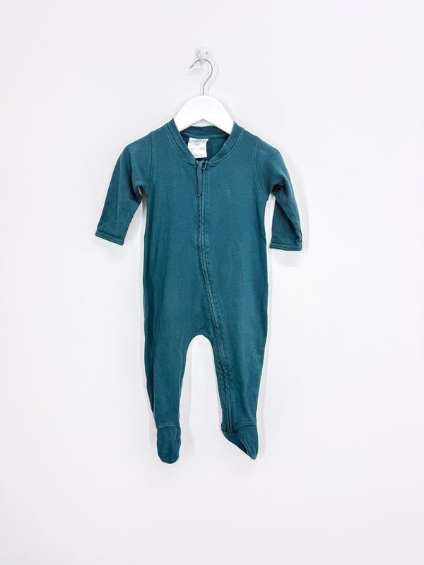 Babu organic green zipsuit (6-12m)