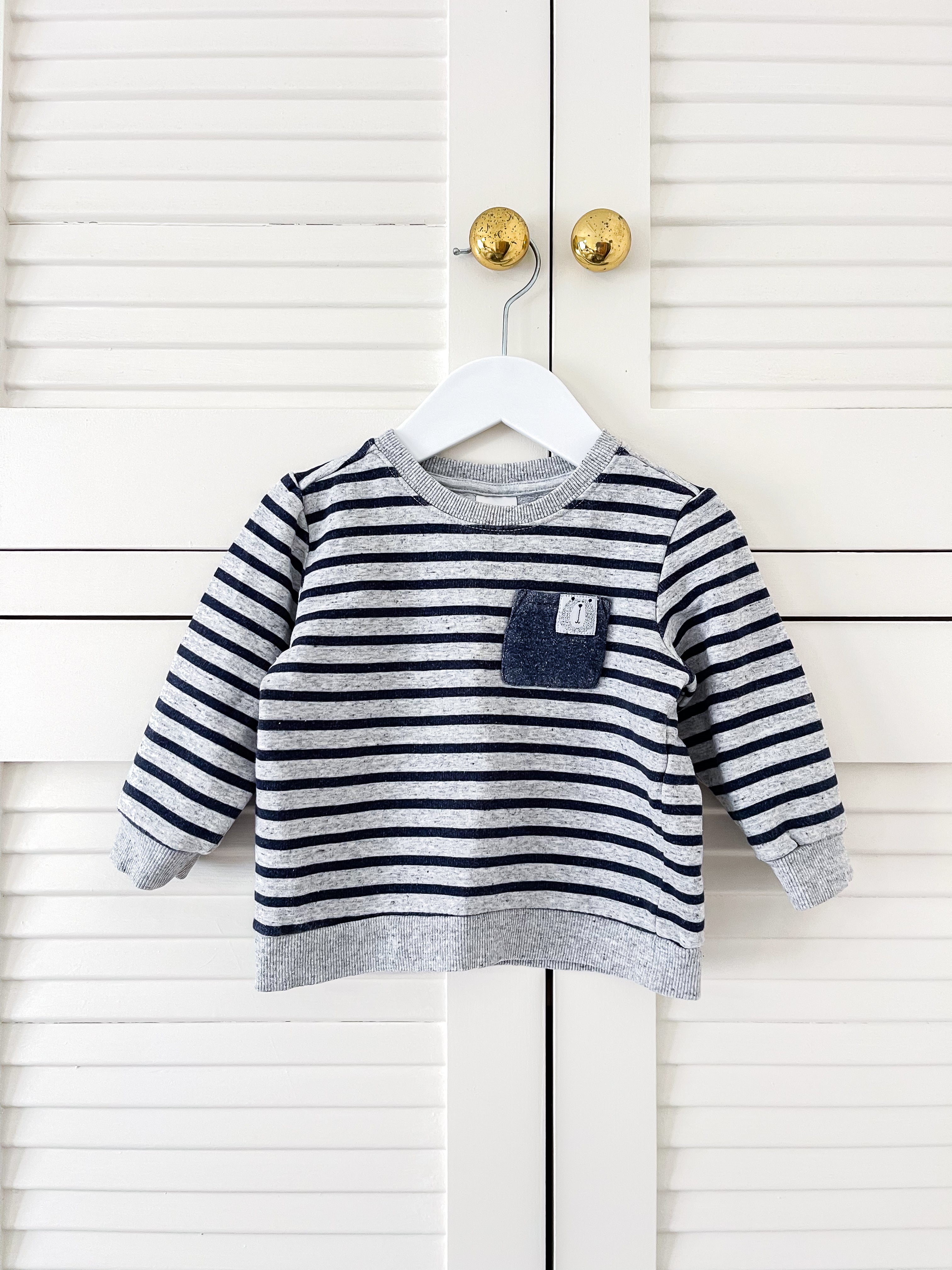 Teeny Weeny striped pullover (12-18m)