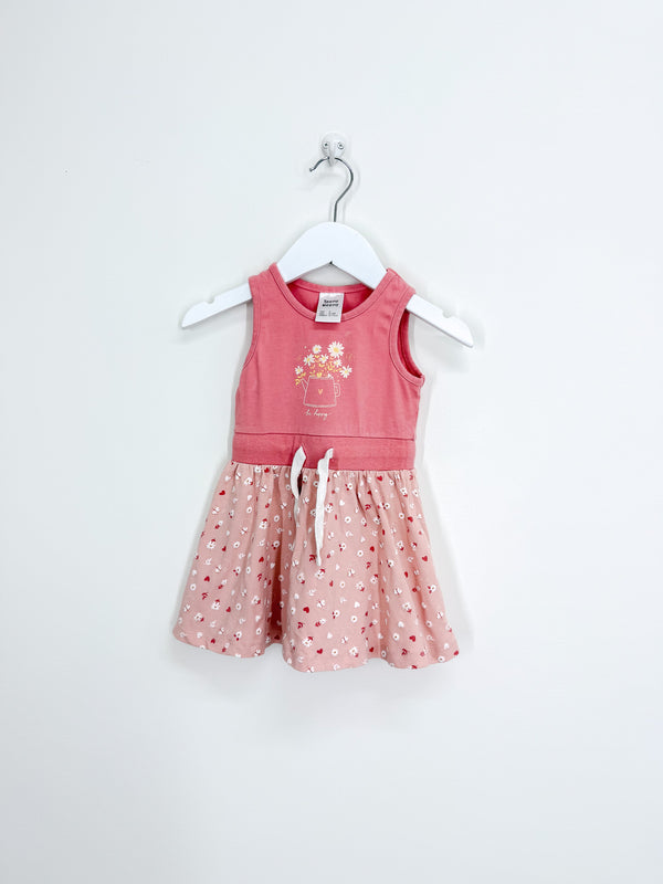 Teeny Weeny sleeveless butterfly garden dress (6-12m)