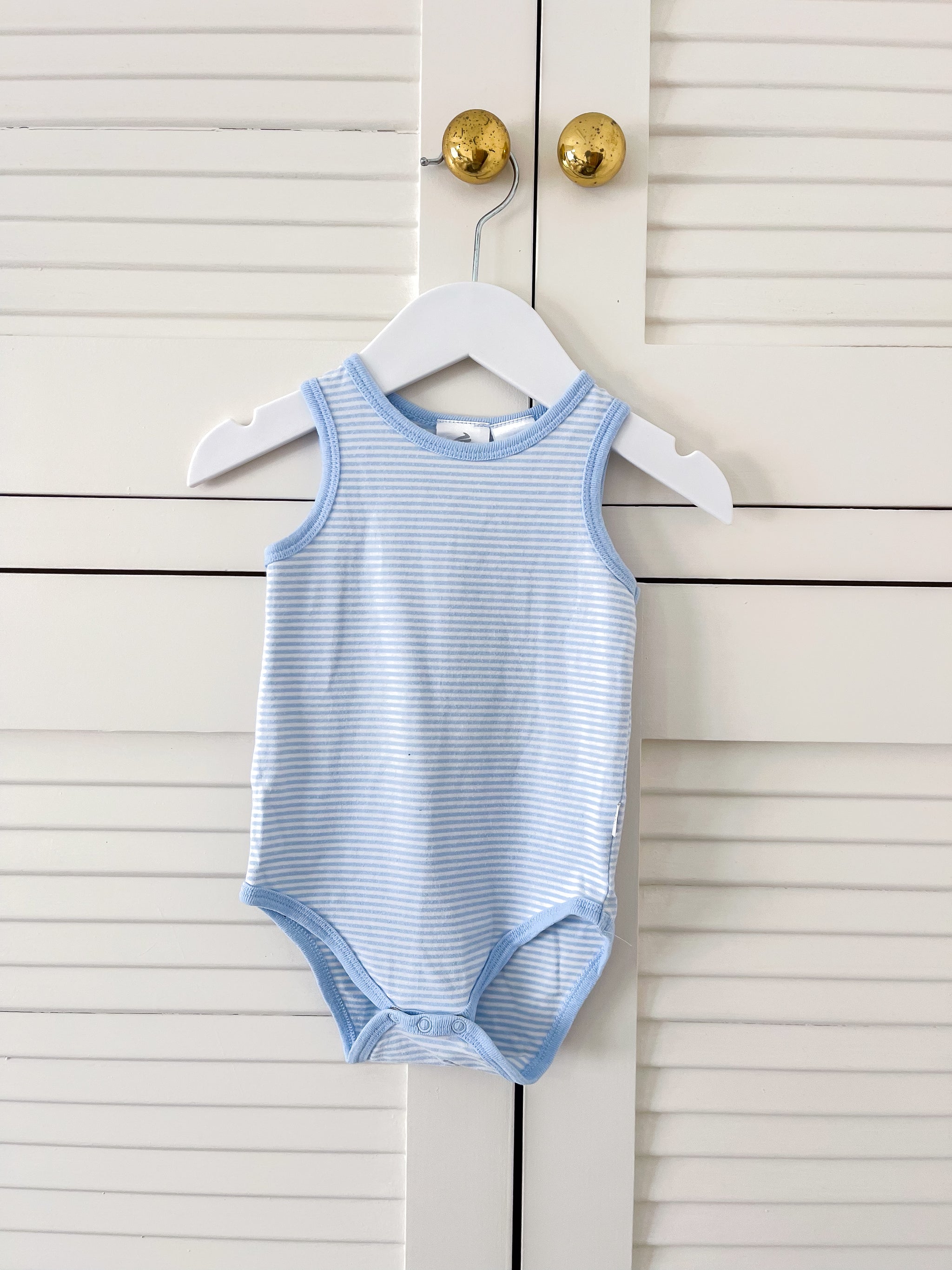 Superfit singletsuit - blue stripe (6-9m)