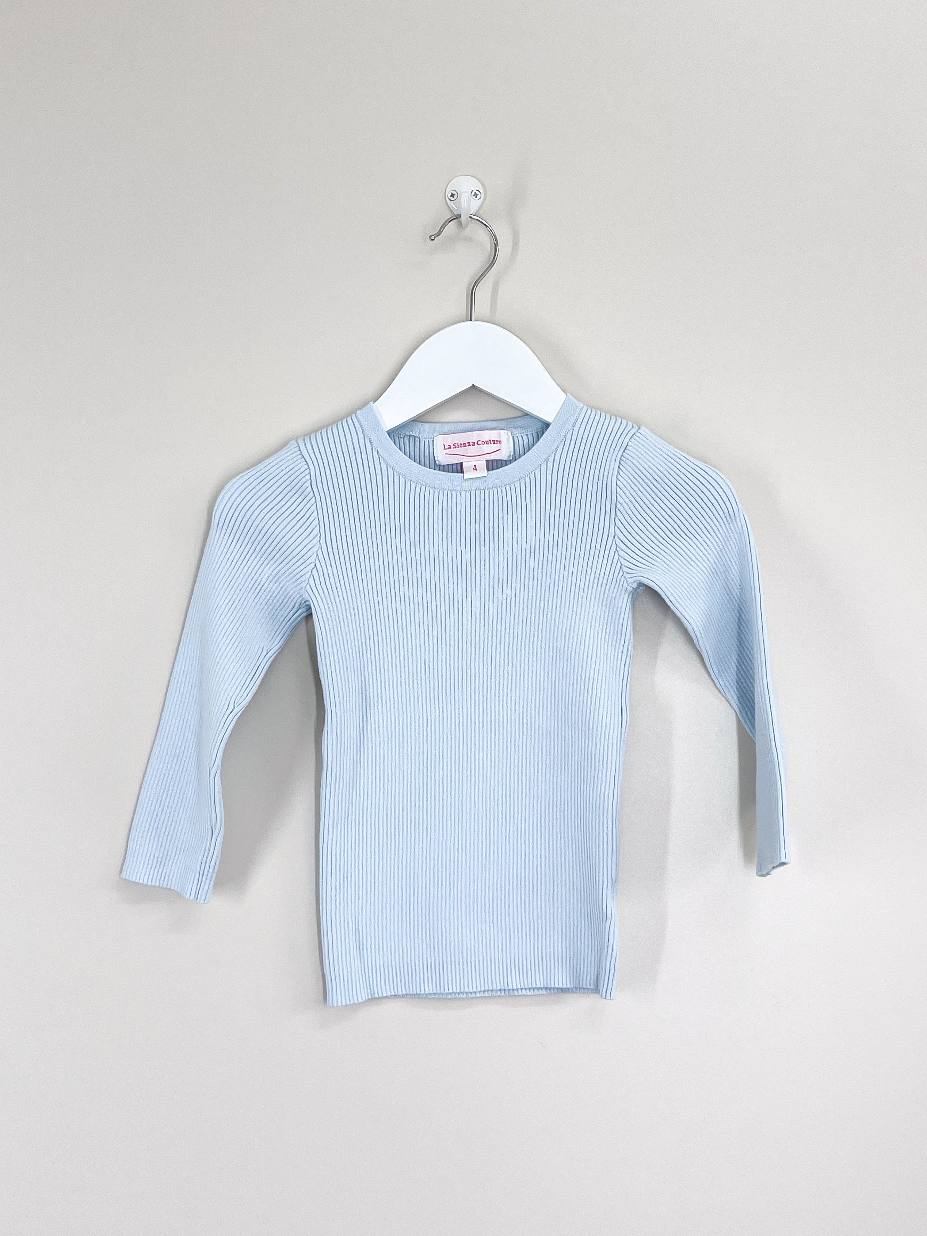La Sienna knitted top - sky blue (4y)
